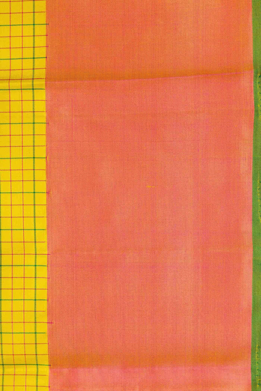 Pure Silk Pure Zari Yellow Dual Tone Kanchipuram Saree