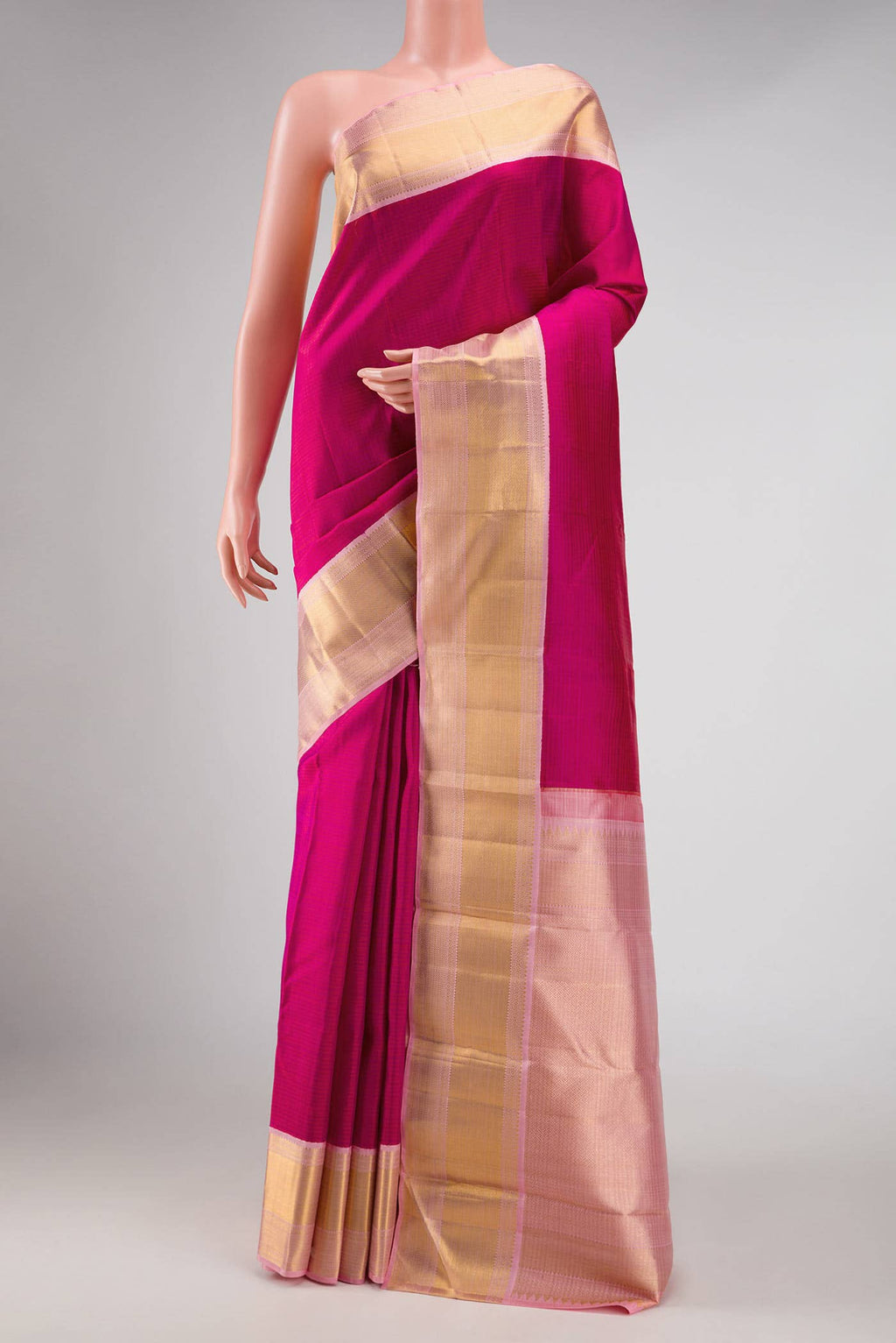 Magenta Kanchipuram Silk Saree