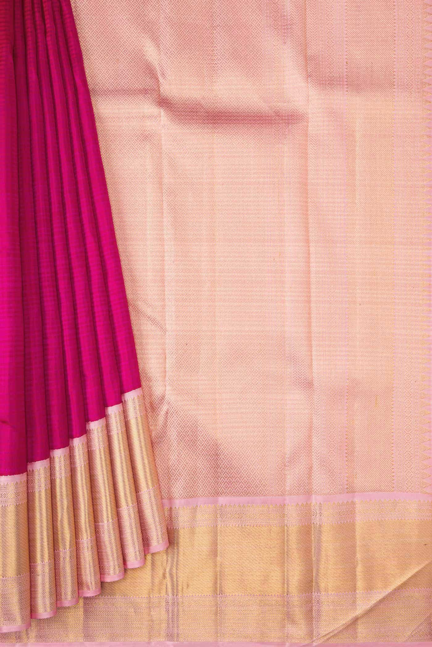 Magenta Kanchipuram Silk Saree