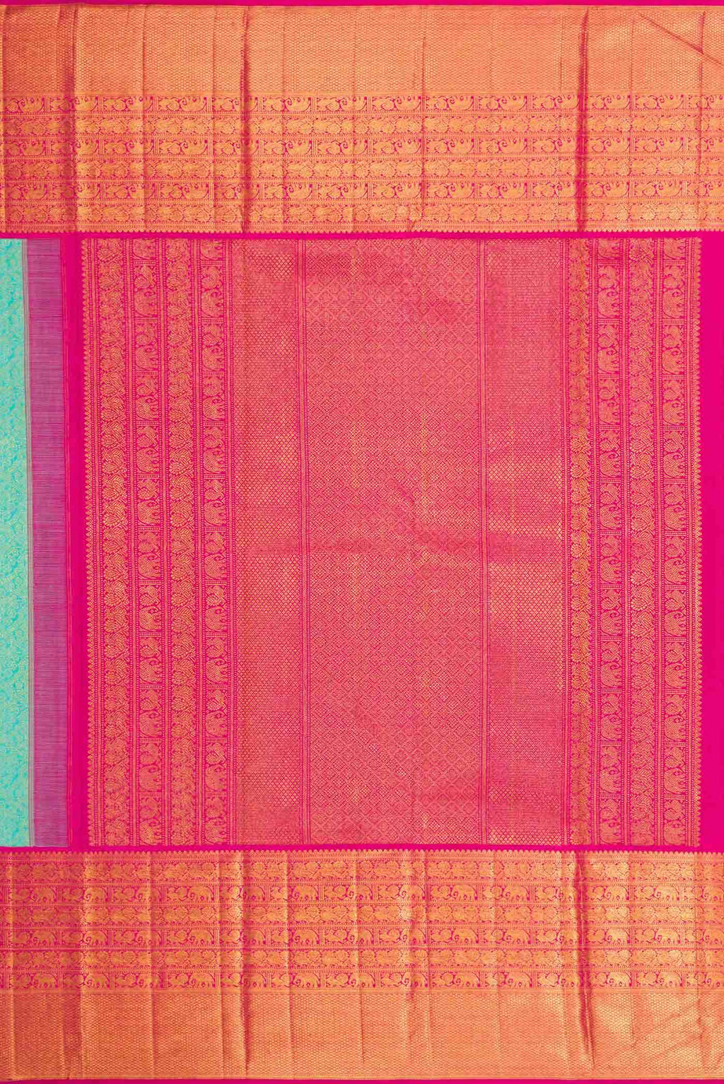 Light Blue Dual Tone Kanchipuram Silk Saree