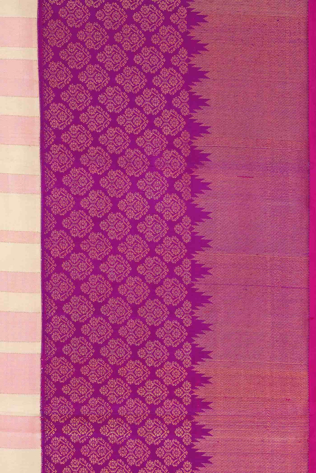 Pure Silk Pure Zari Sandal Kanchipuram Saree