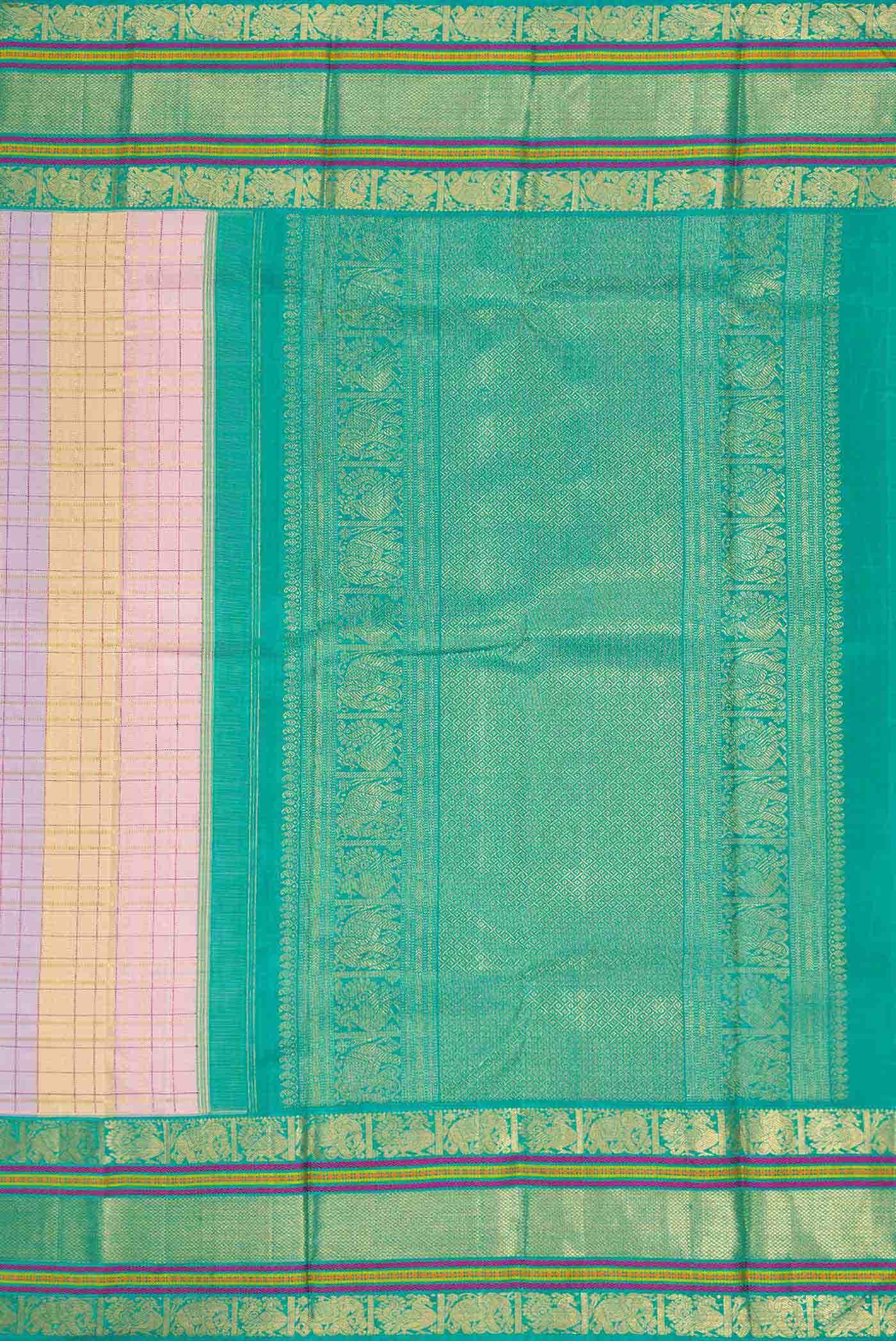 Pure Silk Pure Zari Multi Kanchipuram Saree