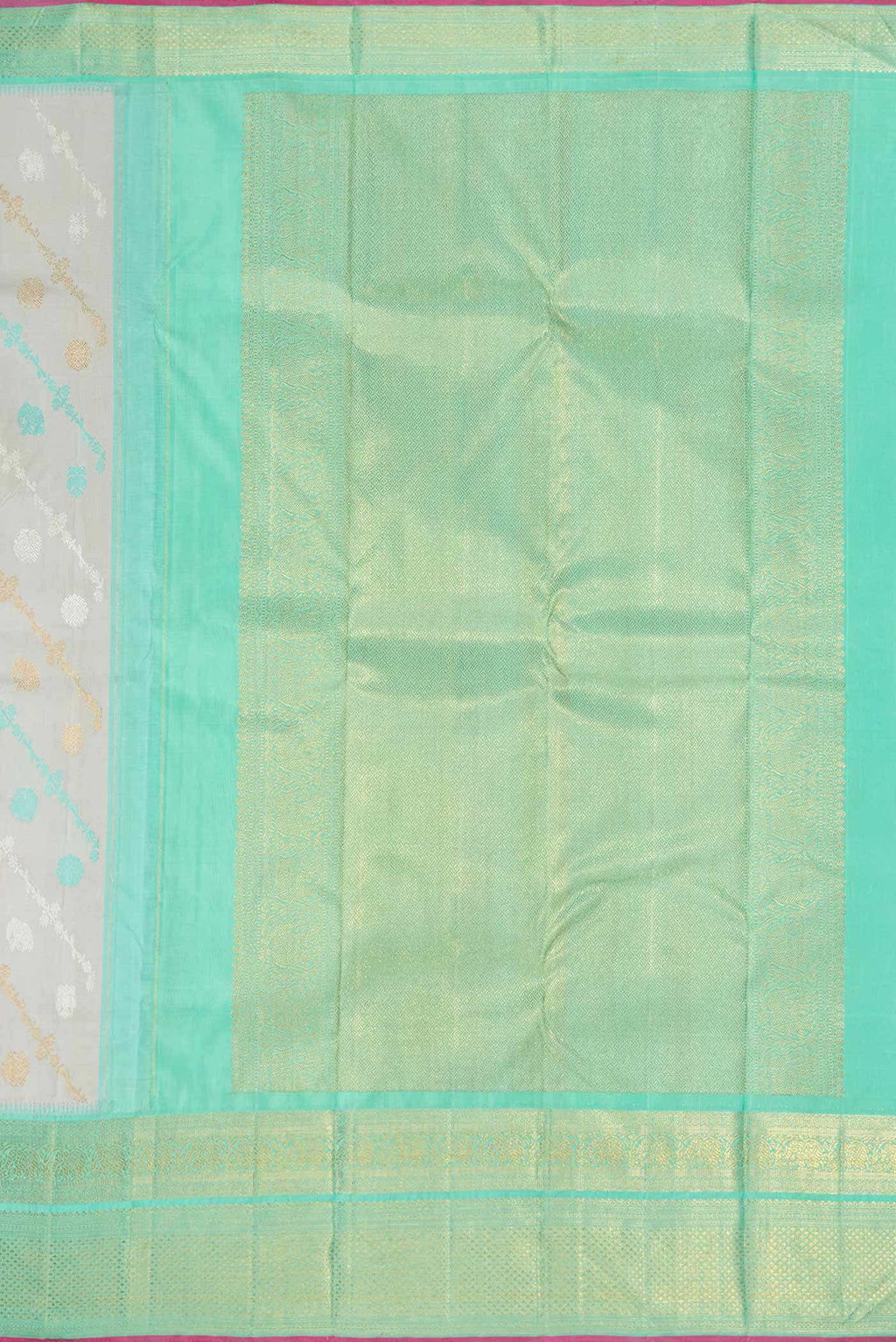 Pure Silk Pure Zari Grey Kanchipuram Saree