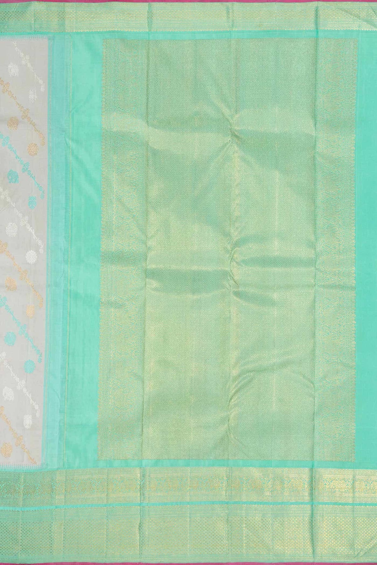 Pure Silk Pure Zari Grey Kanjivaram Saree