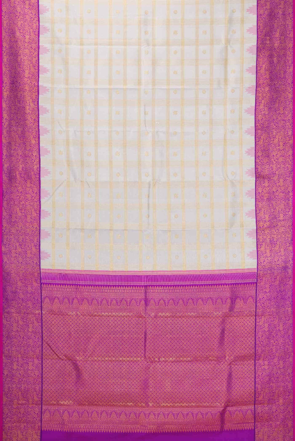 Grey Kanchipuram Silk Saree