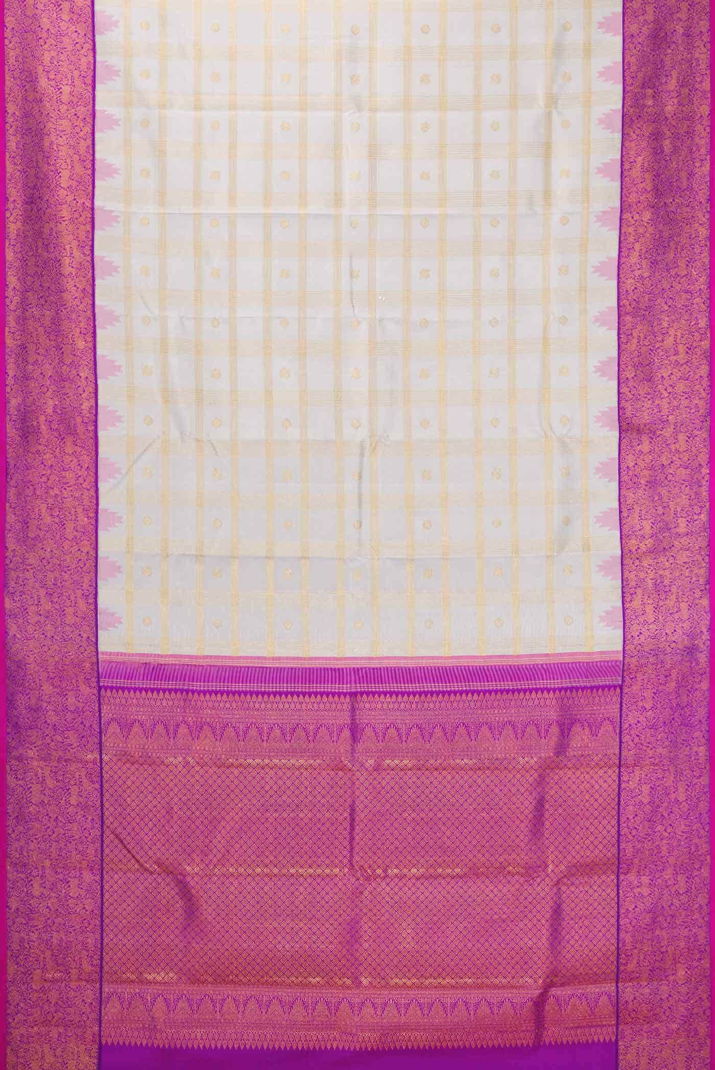 Grey Kanchipuram Silk Saree