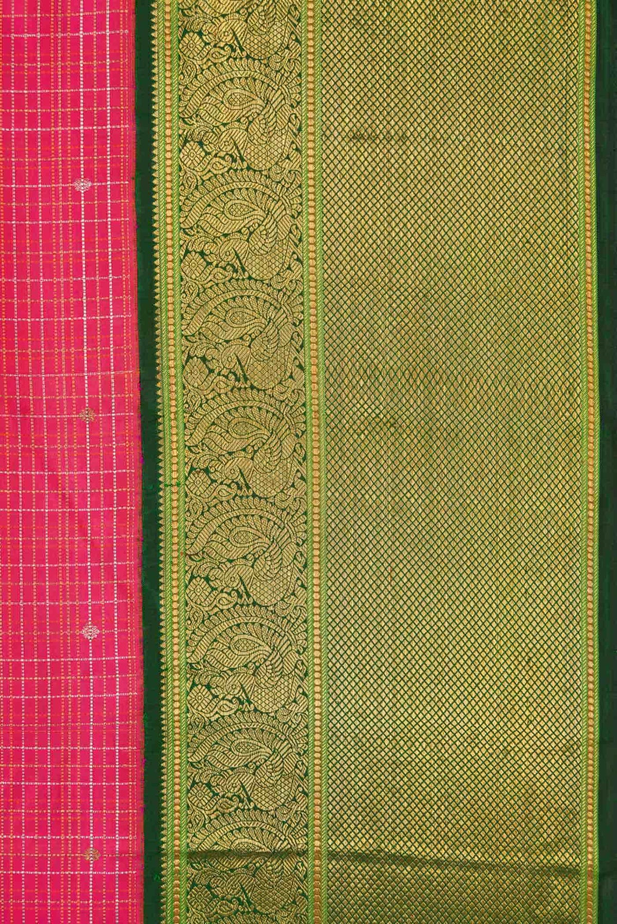 Pure Silk Pure Zari Pink Kanjivaram Saree