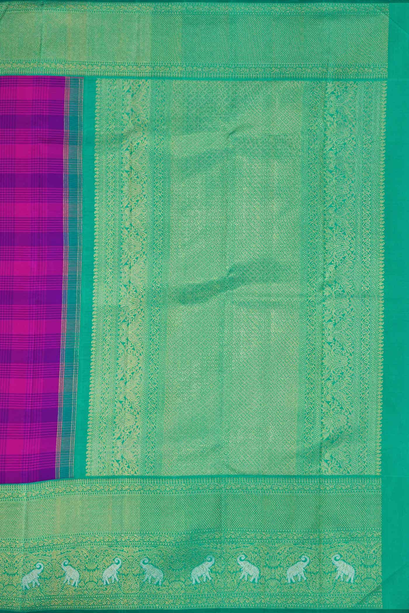 Pure Silk Pure Zari Multi Kanchipuram Saree
