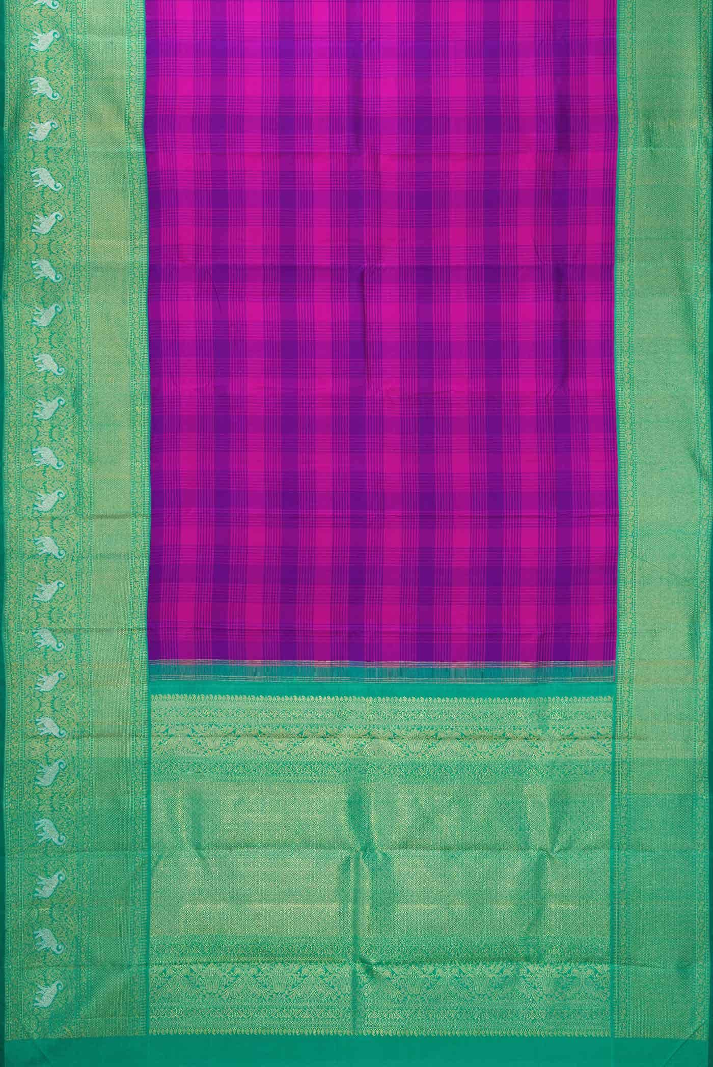 Pure Silk Pure Zari Multi Kanchipuram Saree