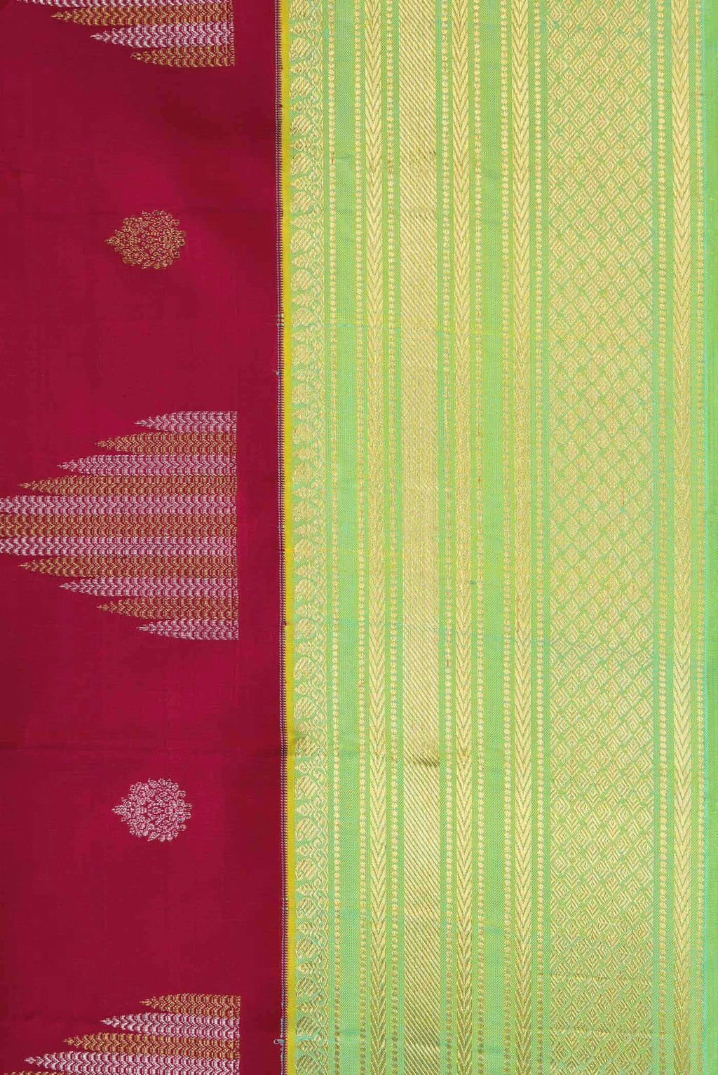 Pure Silk Pure Zari Red Kanchipuram Saree