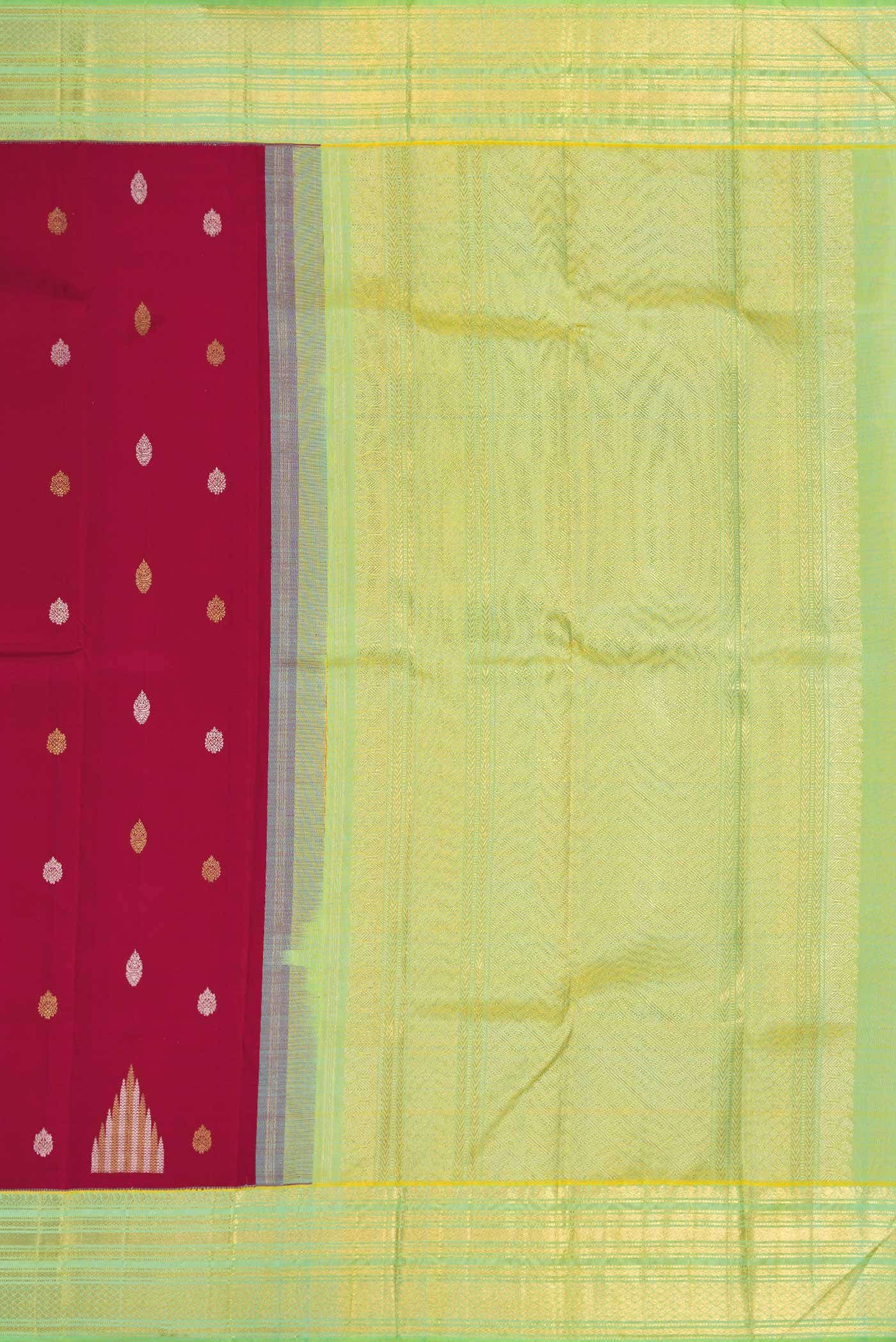 Pure Silk Pure Zari Red Kanchipuram Saree