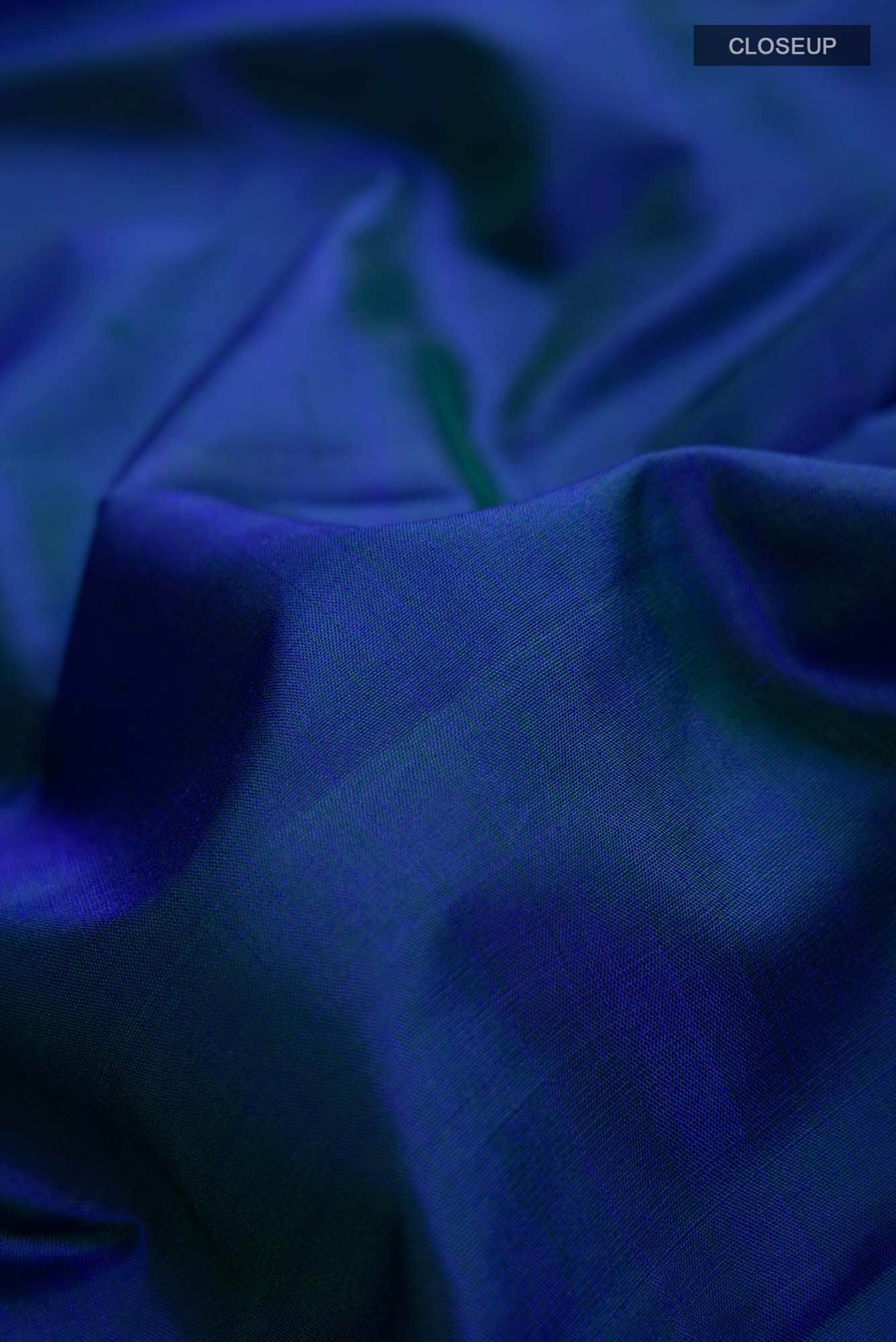 Blue Kanchipuram Silk Saree