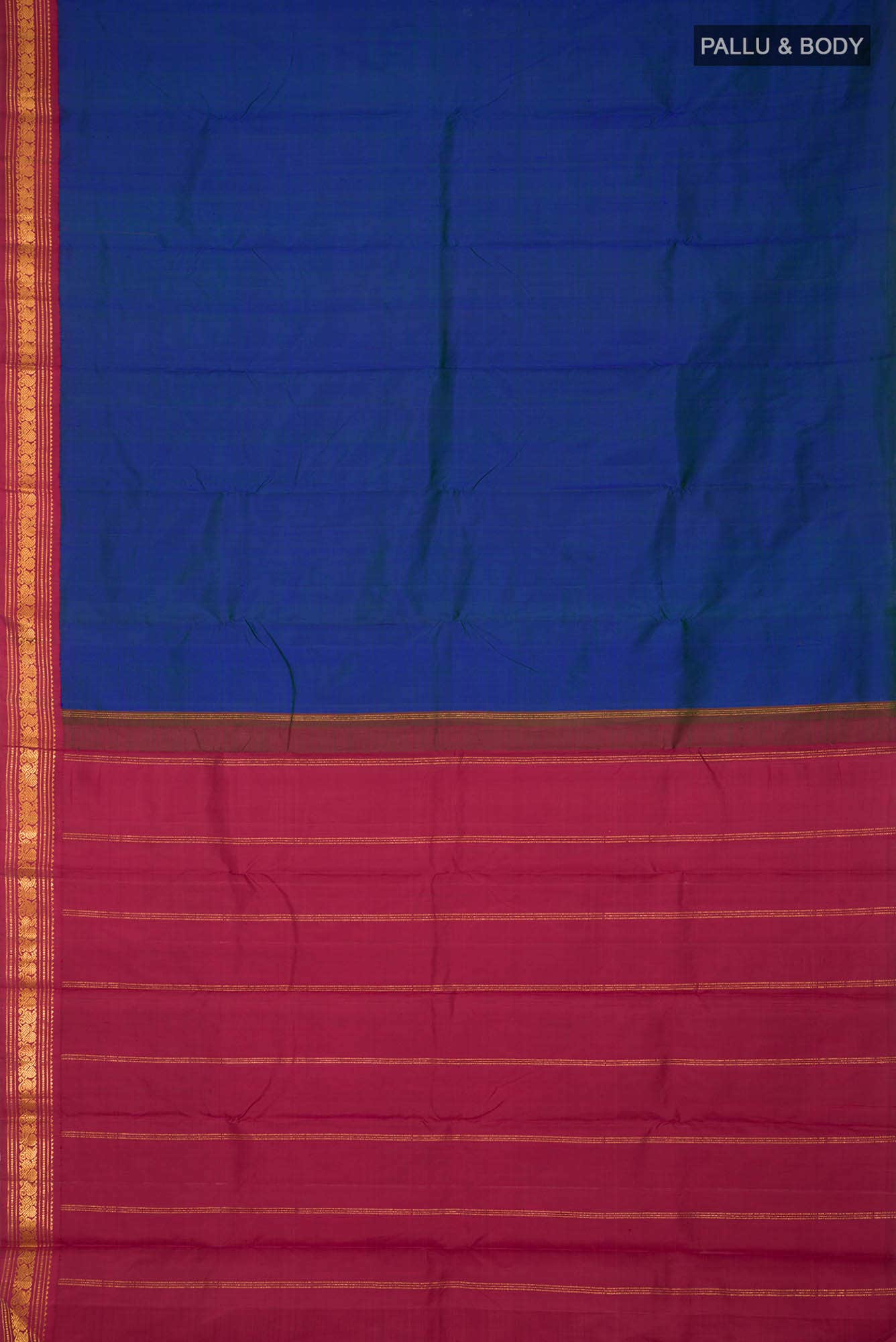 Blue Kanchipuram Silk Saree