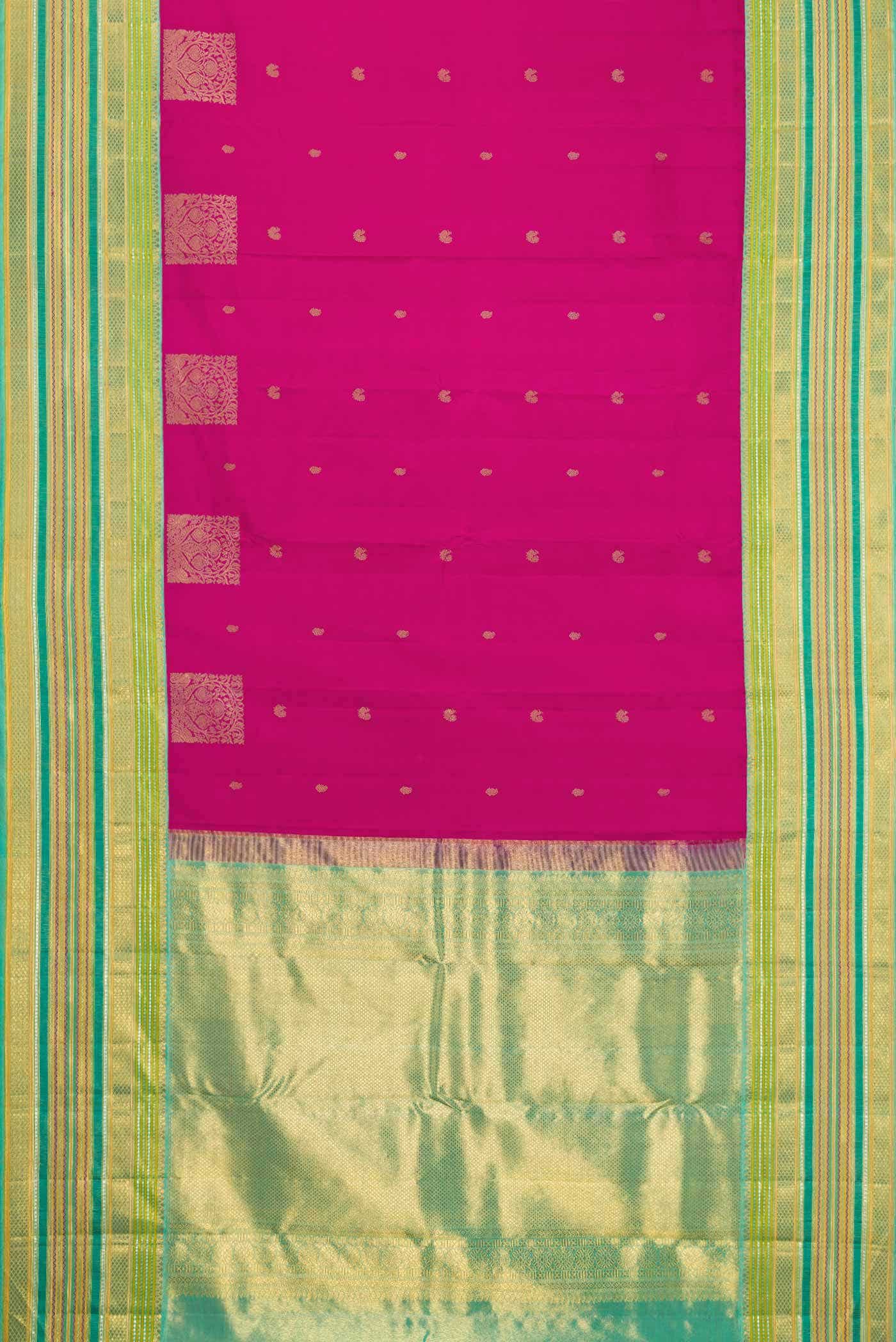 Pink Kanchipuram Silk Saree