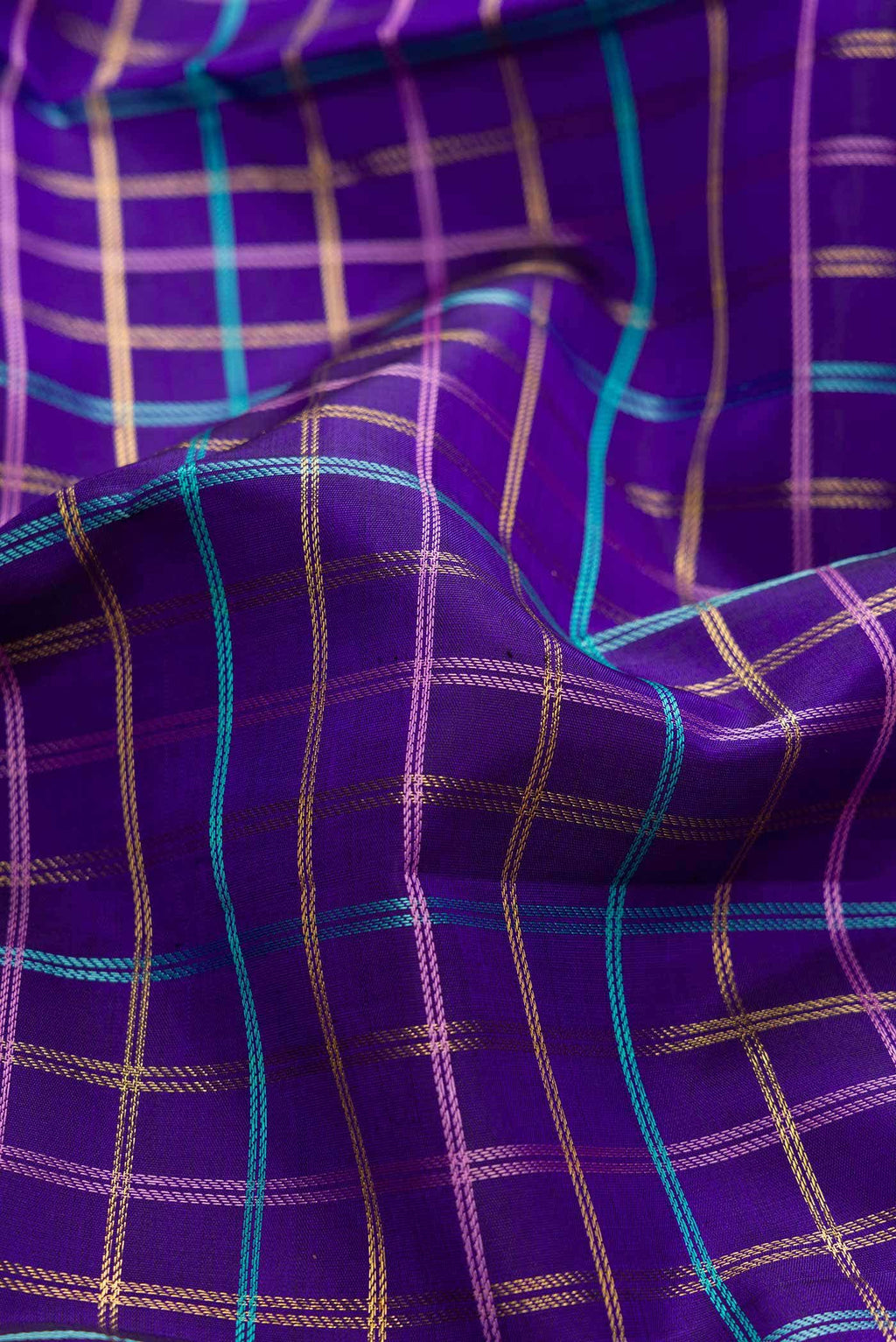 Purple Kanchipuram Silk Saree