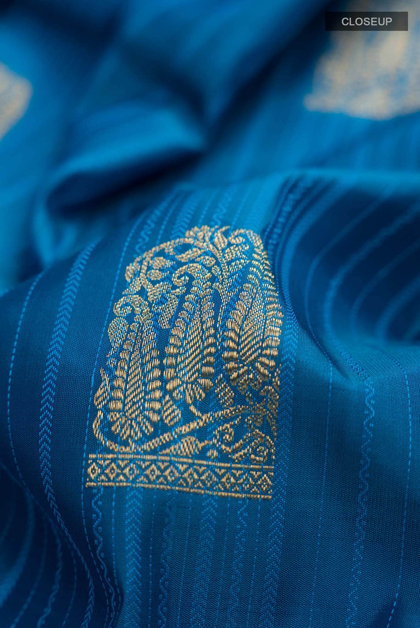 Blue Kanchipuram Silk Saree