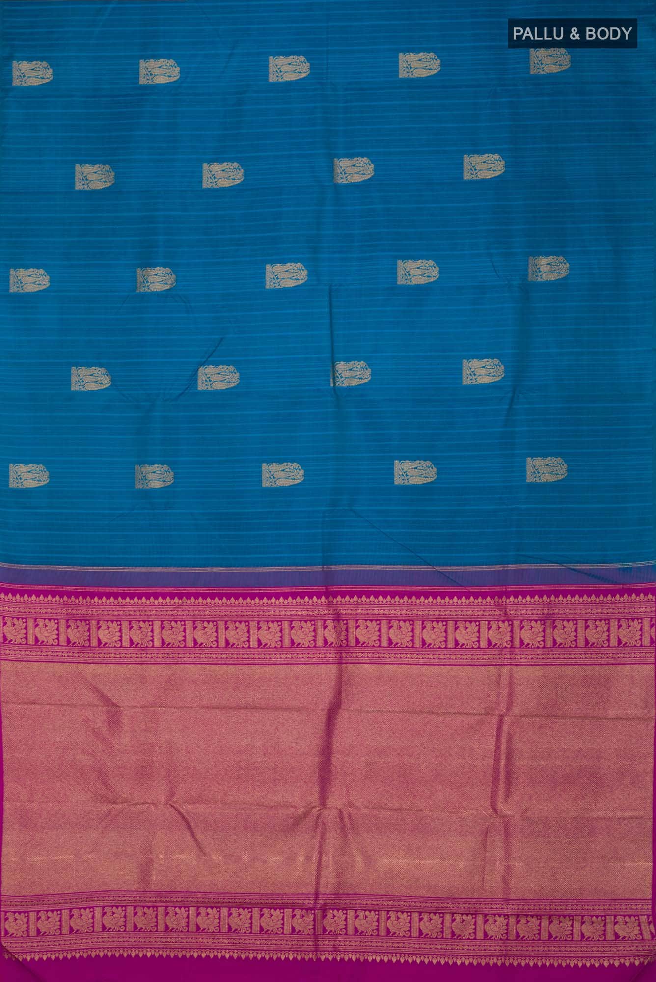 Blue Kanchipuram Silk Saree