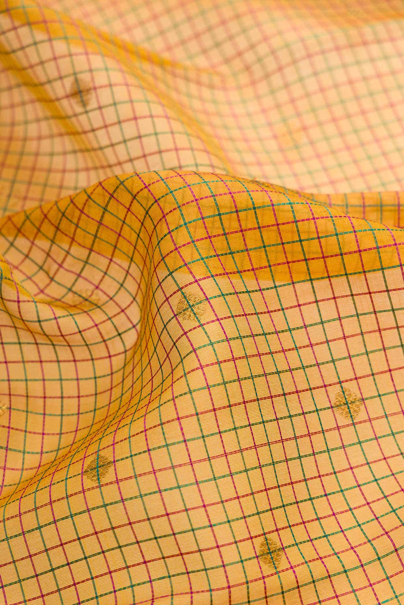Mustard Linen Saree