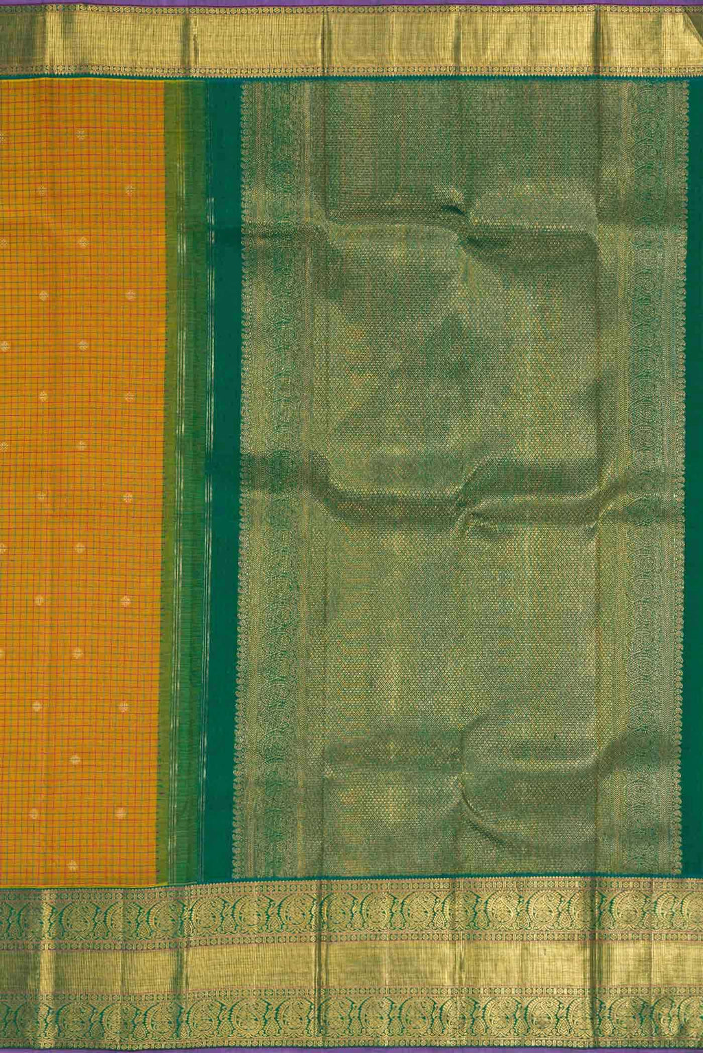Mustard Linen Saree