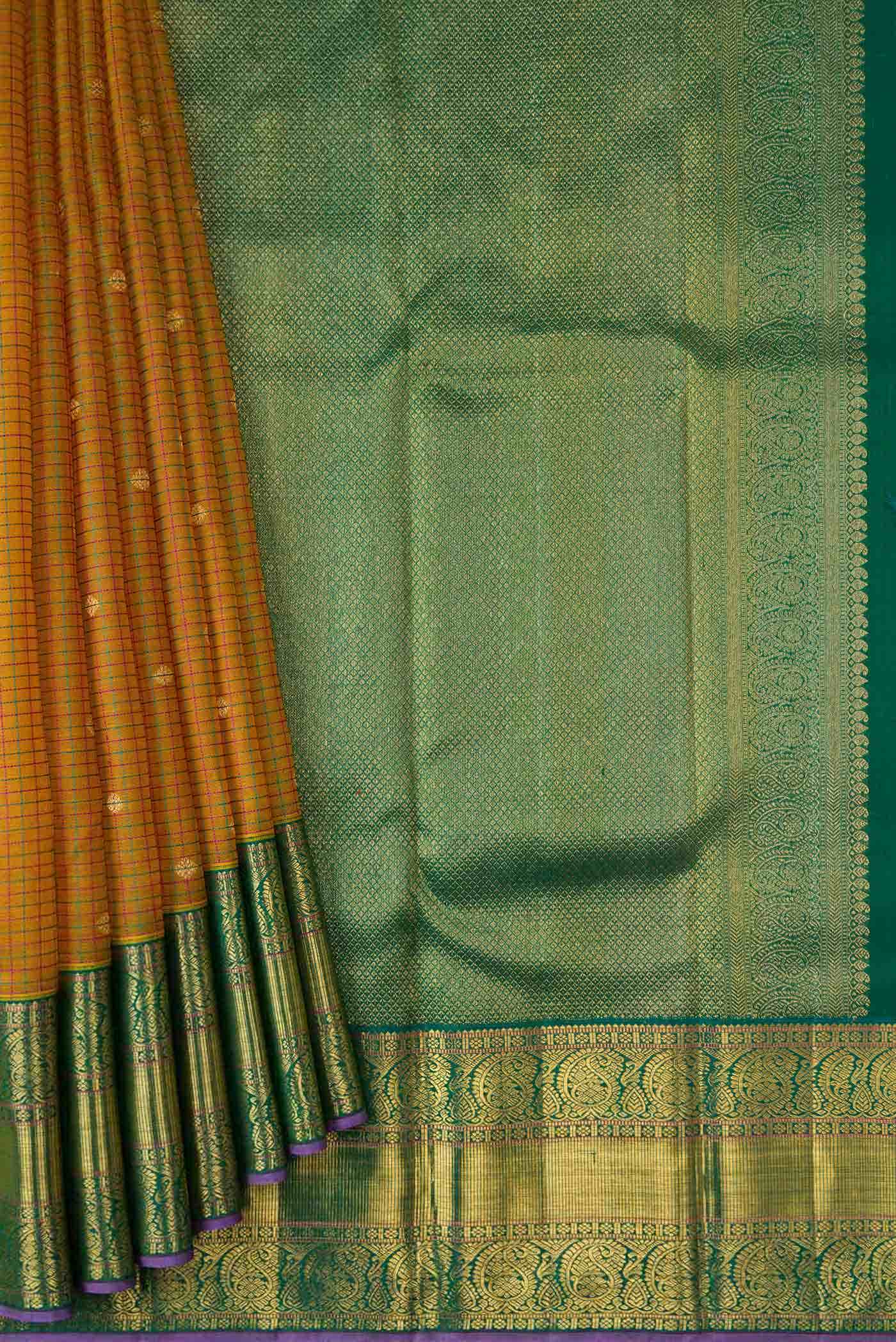 Mustard Linen Saree