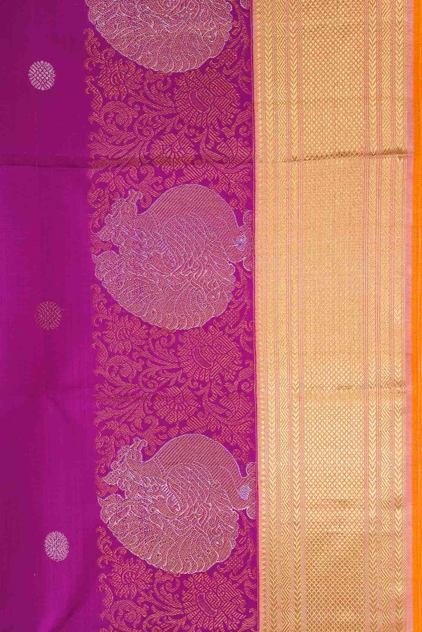 Magenta Kanchipuram Silk Saree