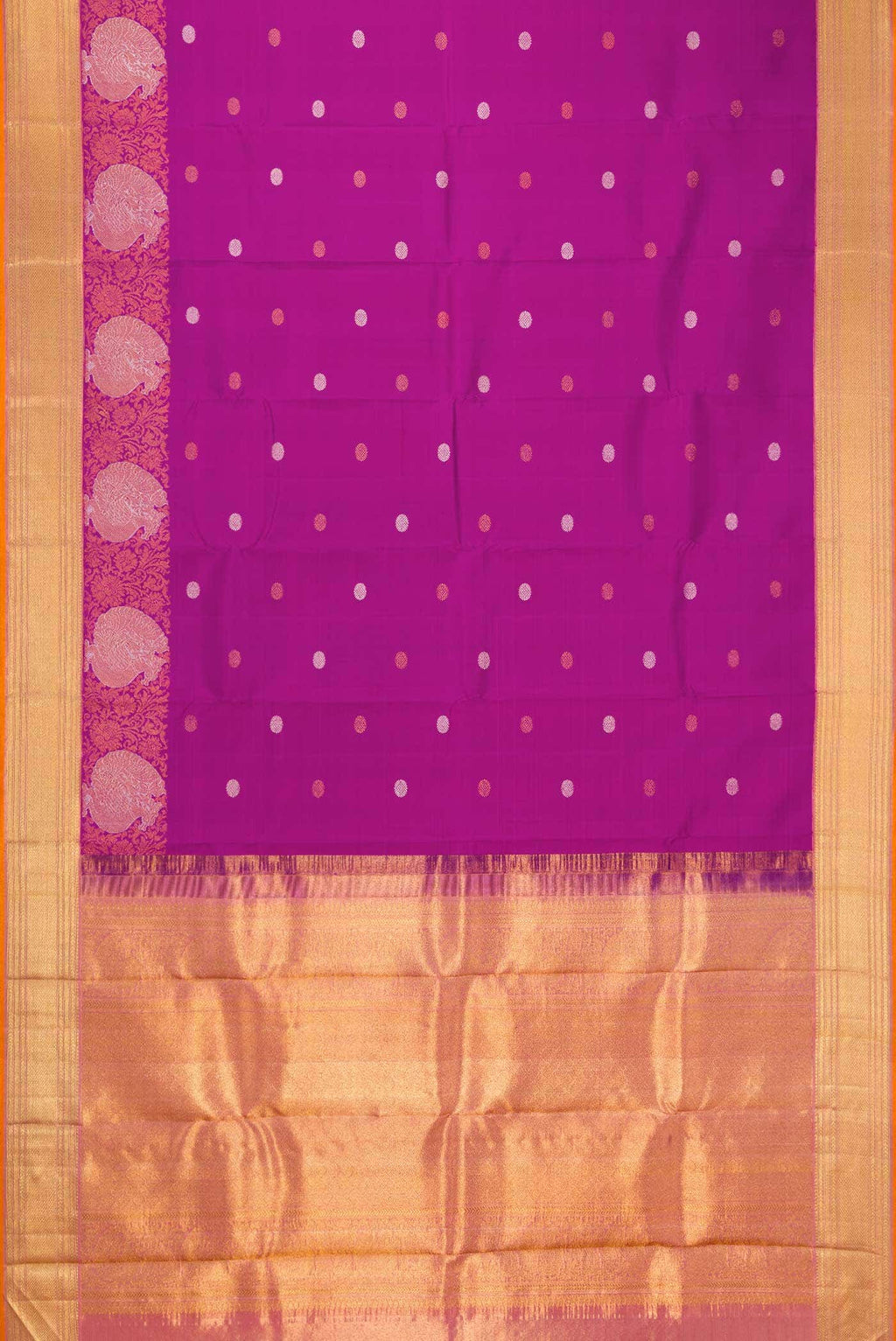 Magenta Kanchipuram Silk Saree
