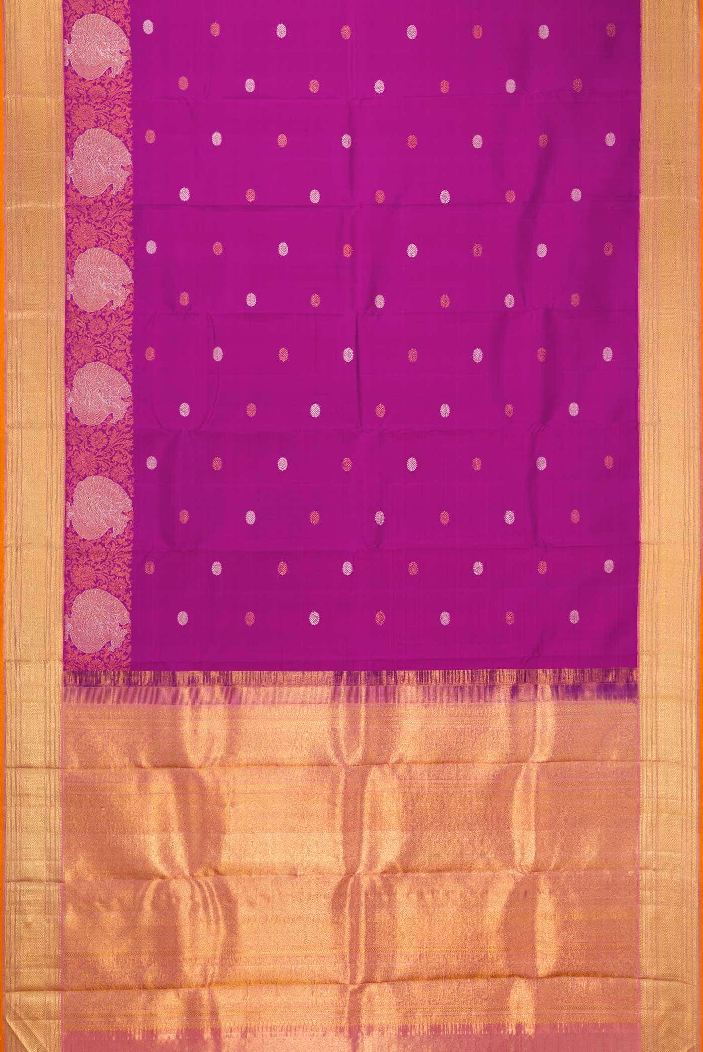 Magenta Kanchipuram Silk Saree