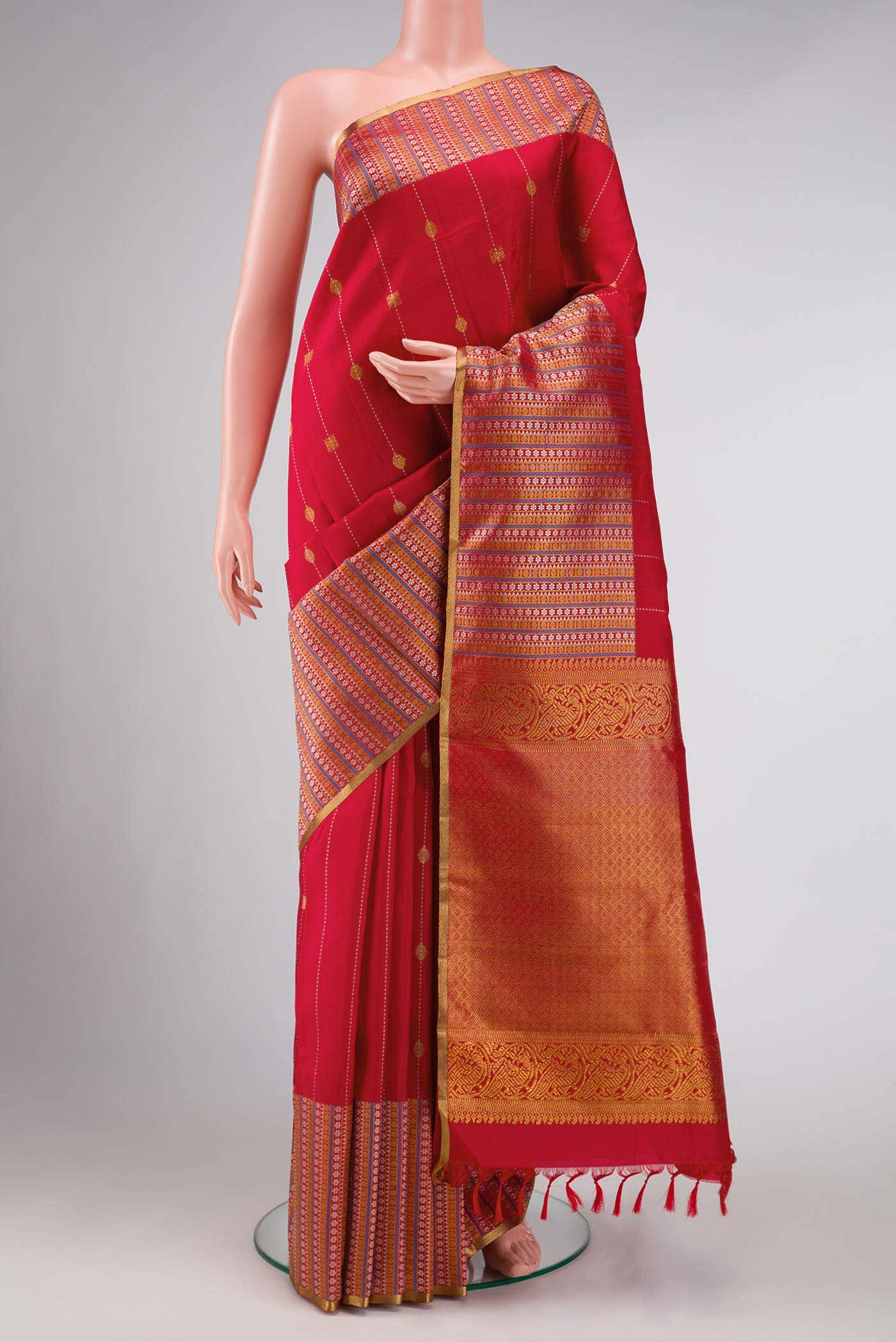 Red Kanchipuram Silk Saree