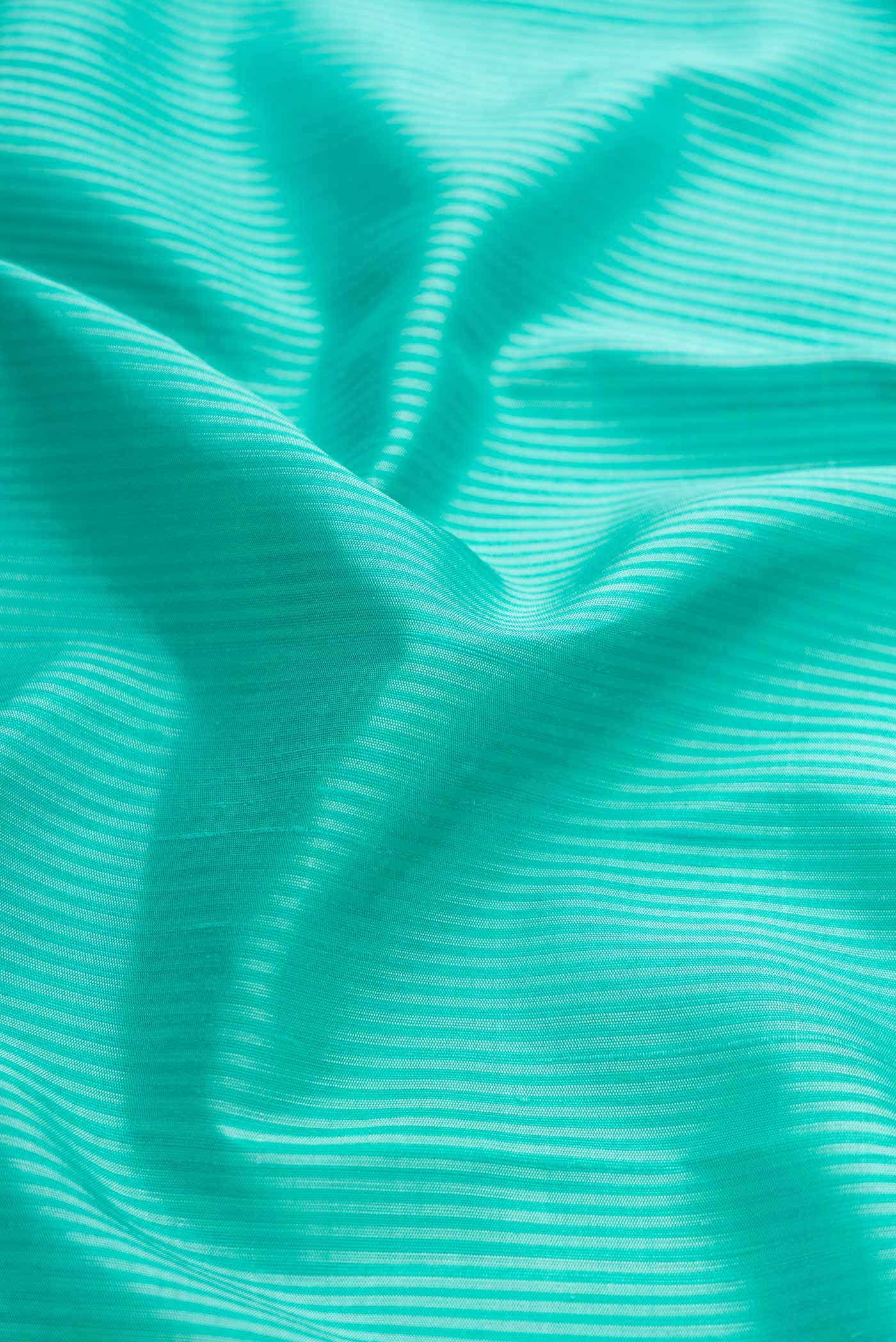 Sea Green Kanchipuram Silk Saree