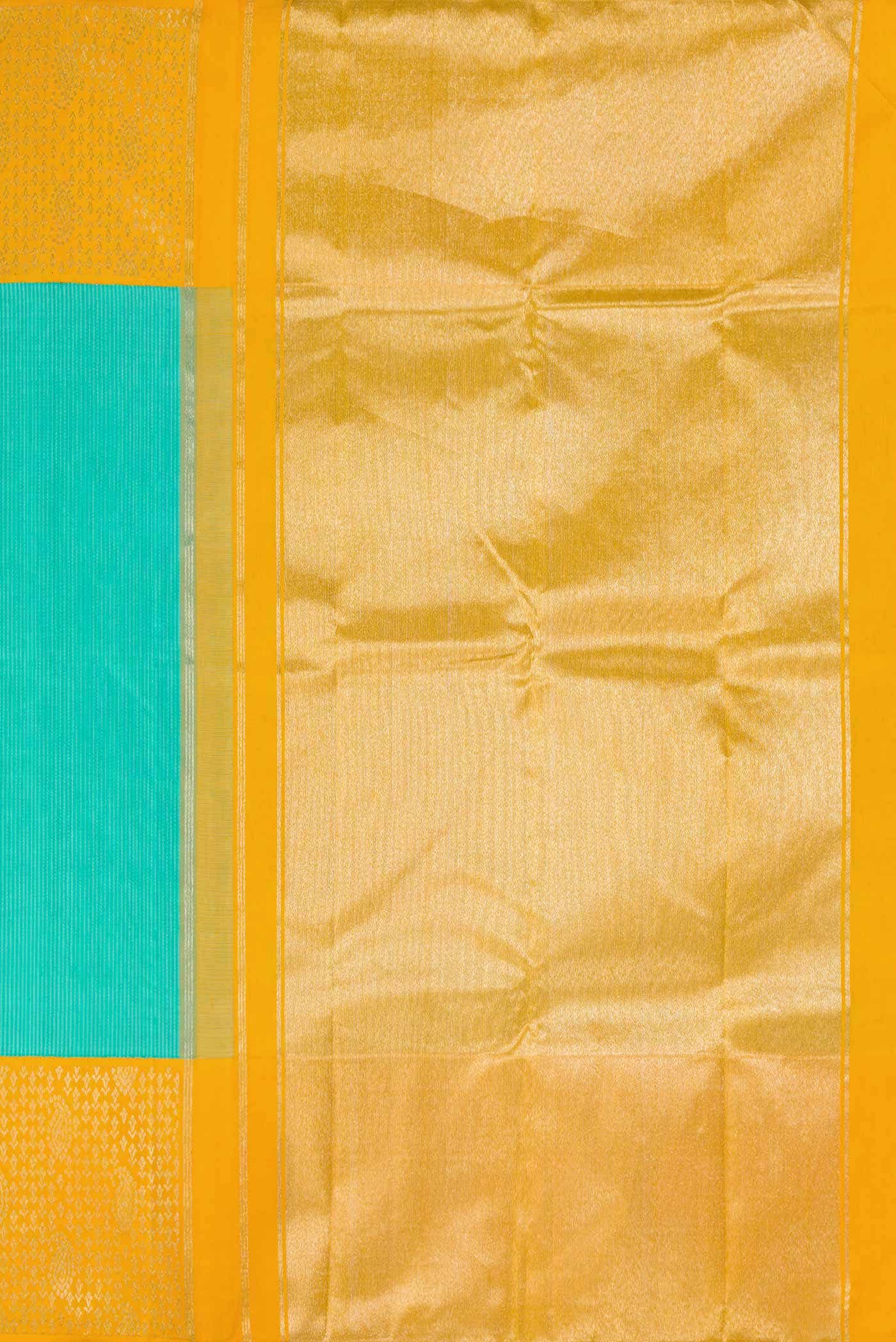 Sea Green Kanchipuram Silk Saree