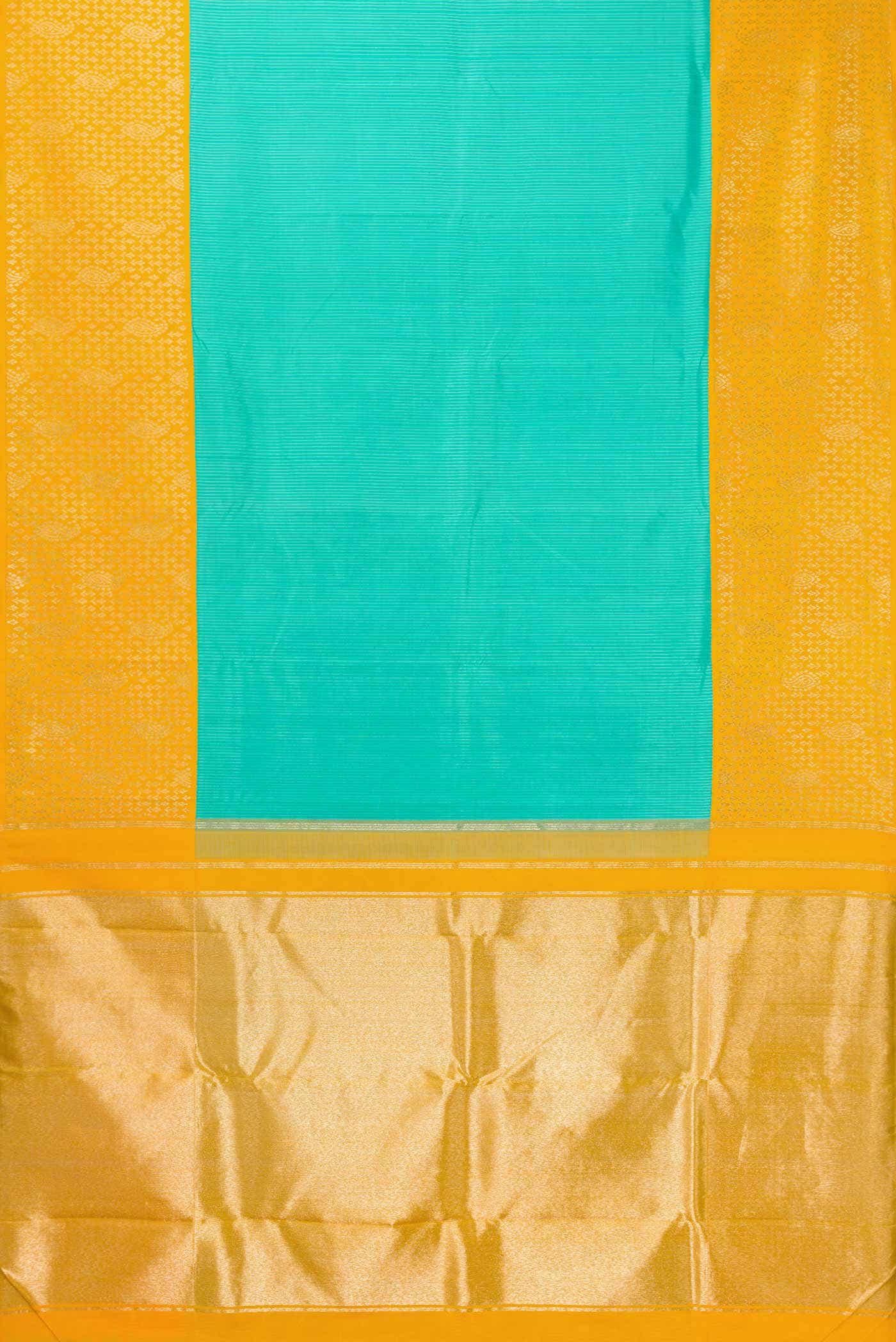 Sea Green Kanchipuram Silk Saree