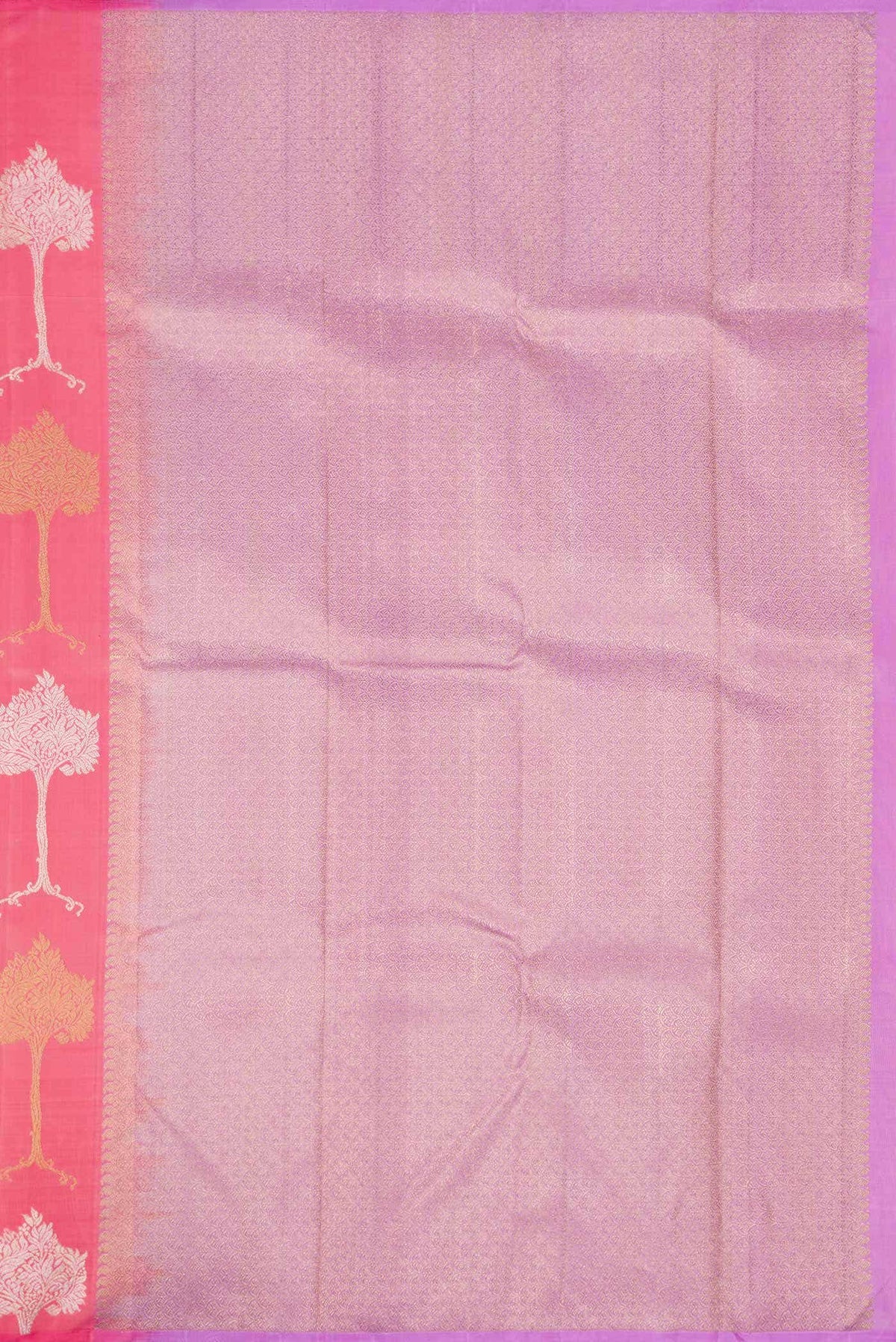 Pink Dual Tone Kanchipuram Silk Saree