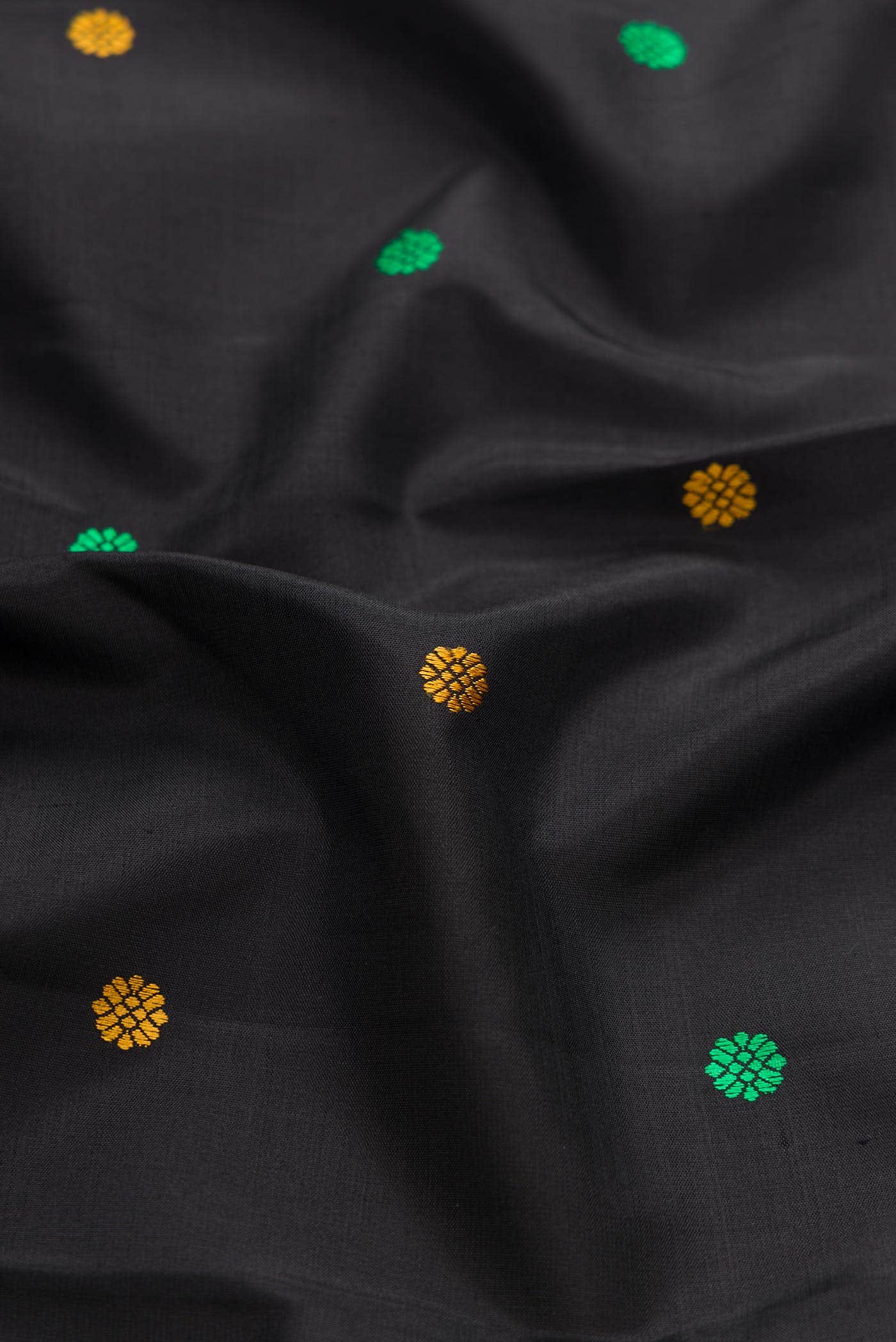 Black Kanchipuram Silk Saree