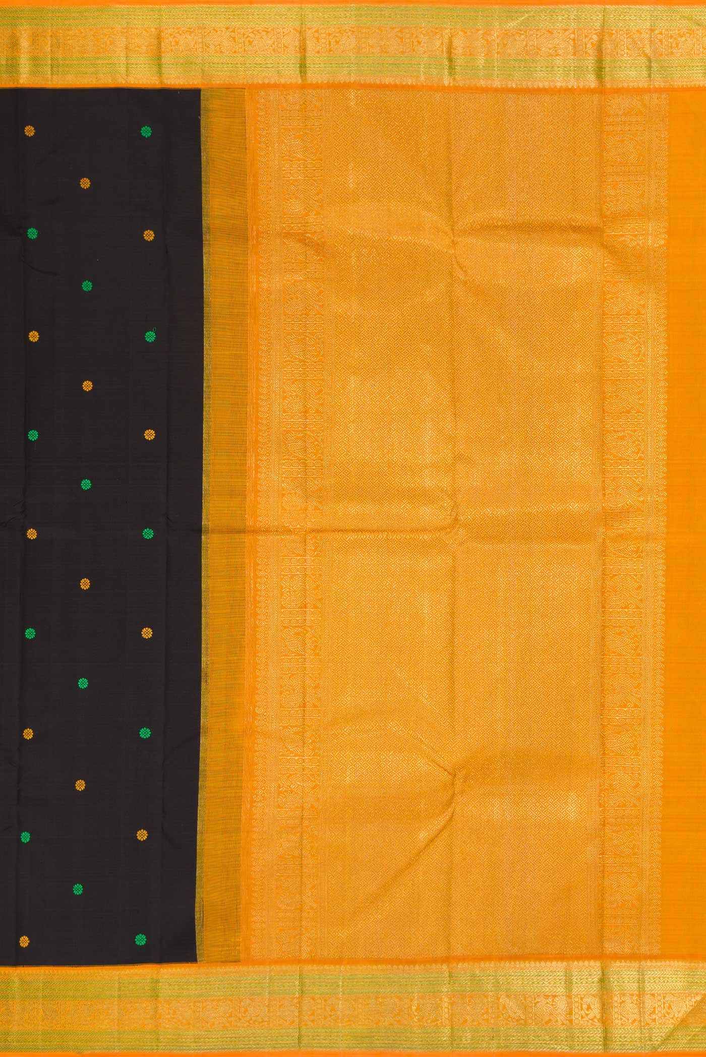 Black Kanchipuram Silk Saree