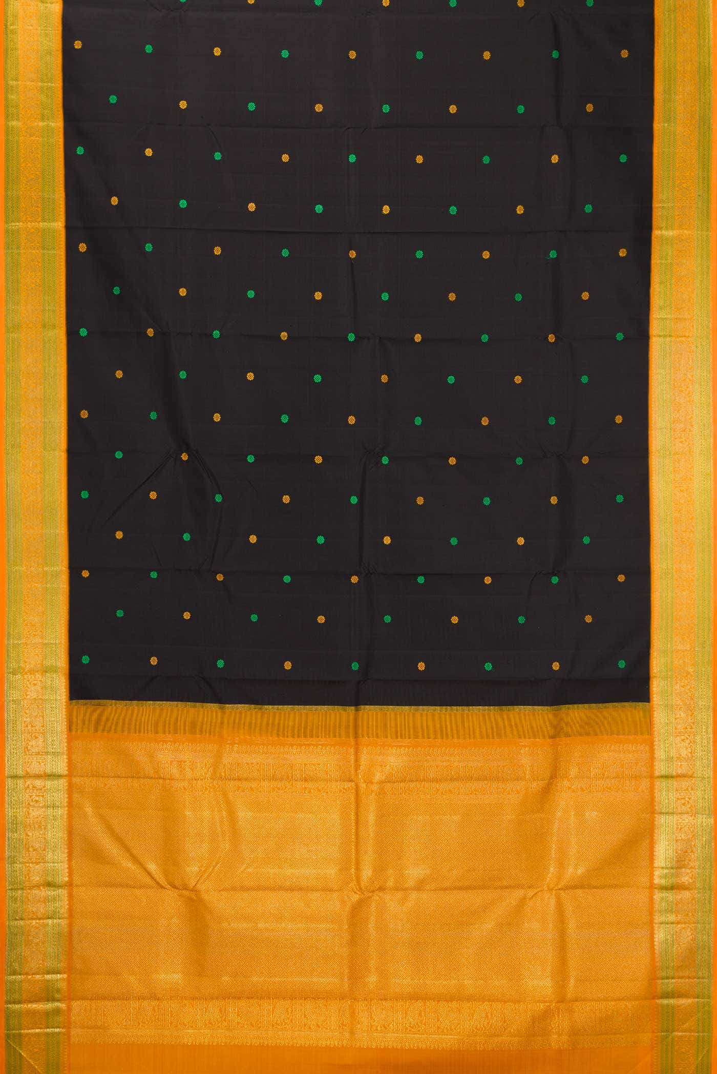 Black Kanchipuram Silk Saree