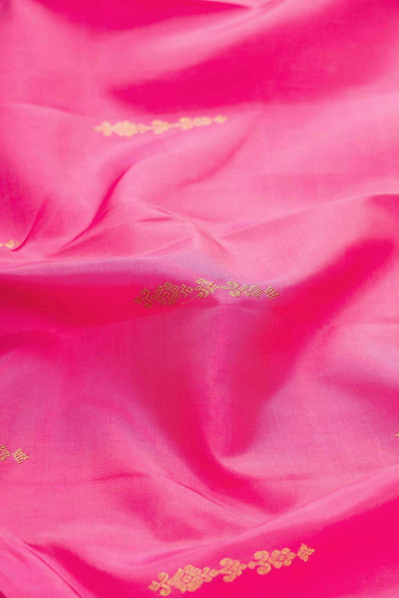 Pink Dual Tone Kanchipuram Silk Saree