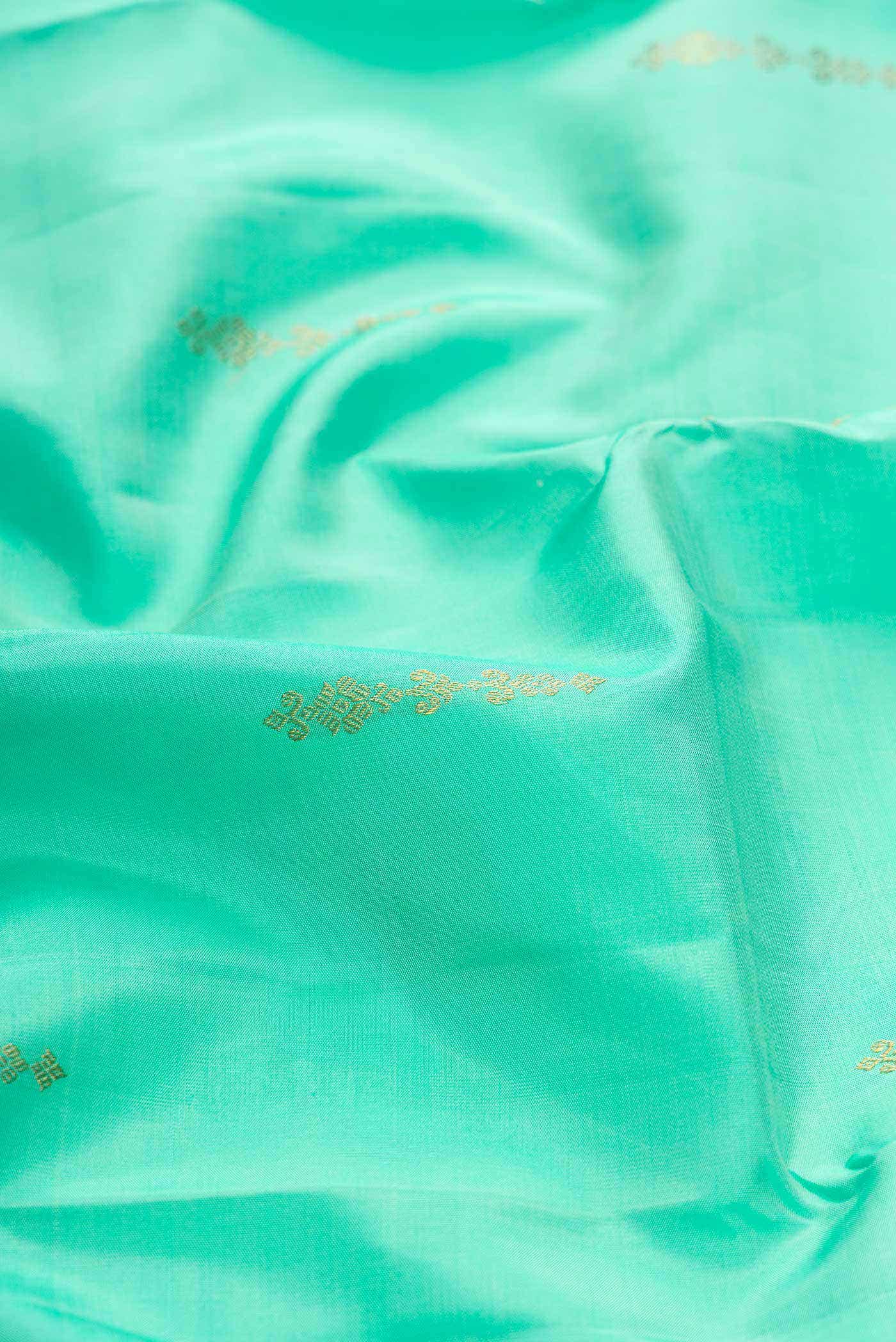 Sea Green Kanchipuram Silk Saree