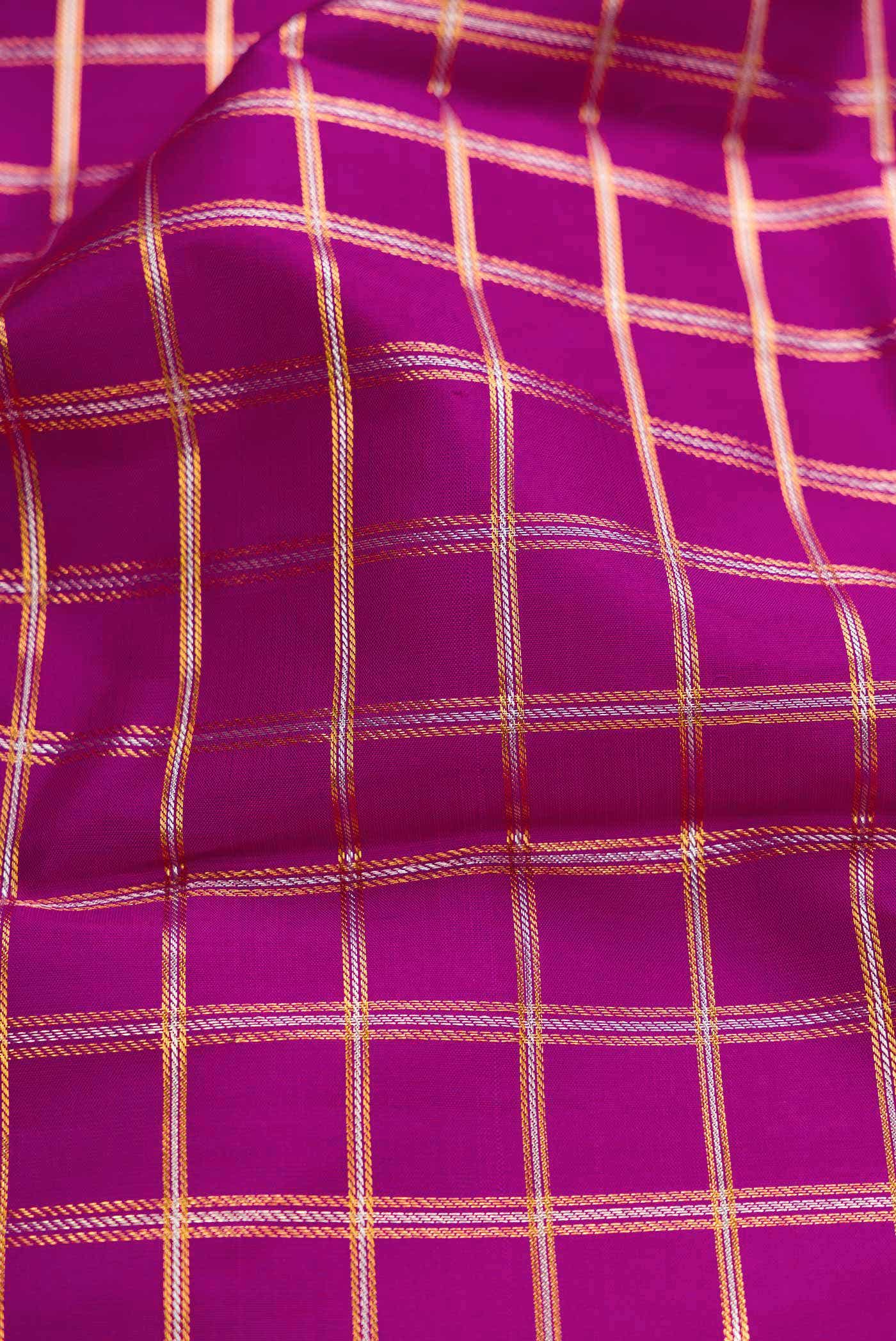 Purple Dual Tone Kanchipuram Silk Saree