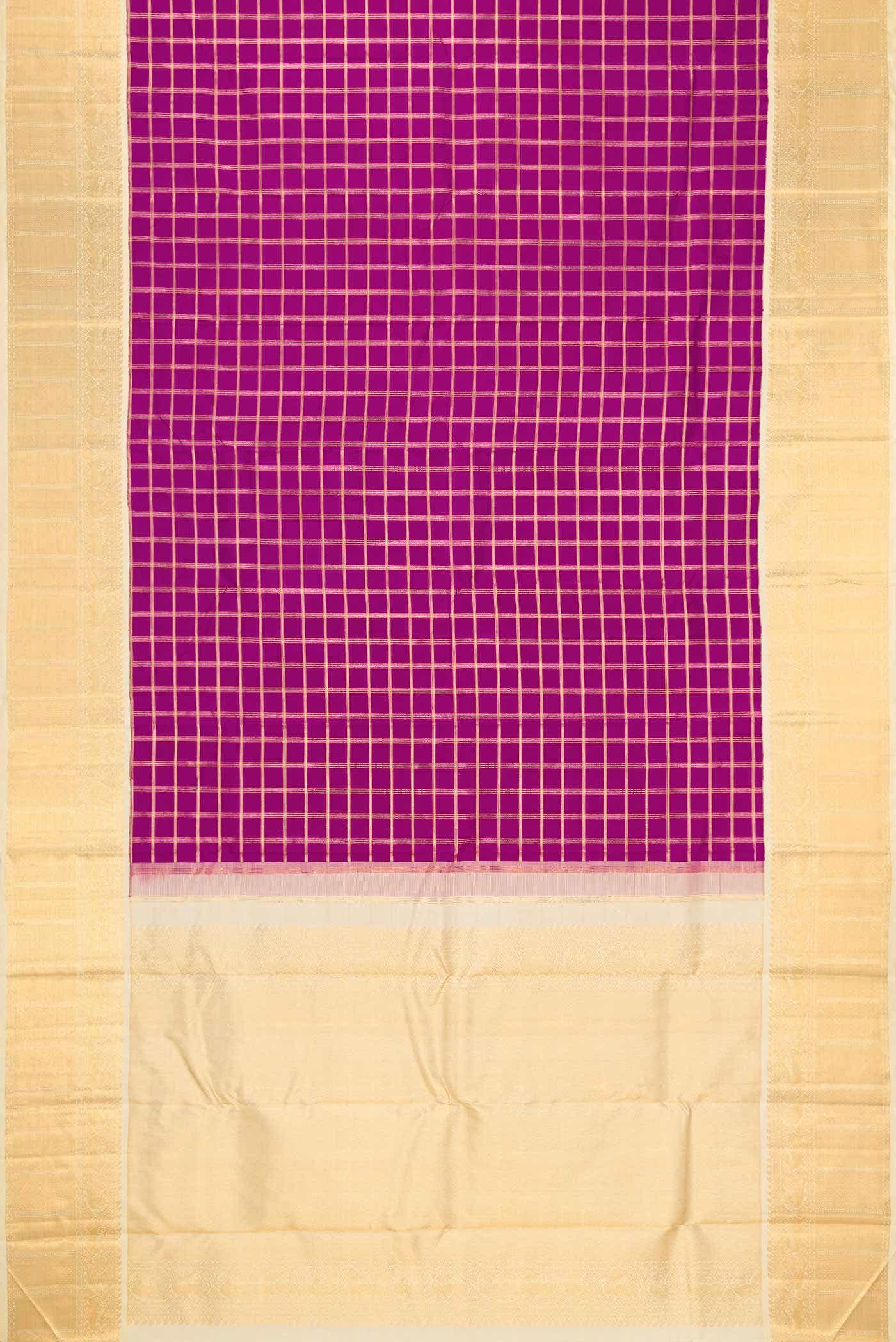 Purple Dual Tone Kanchipuram Silk Saree