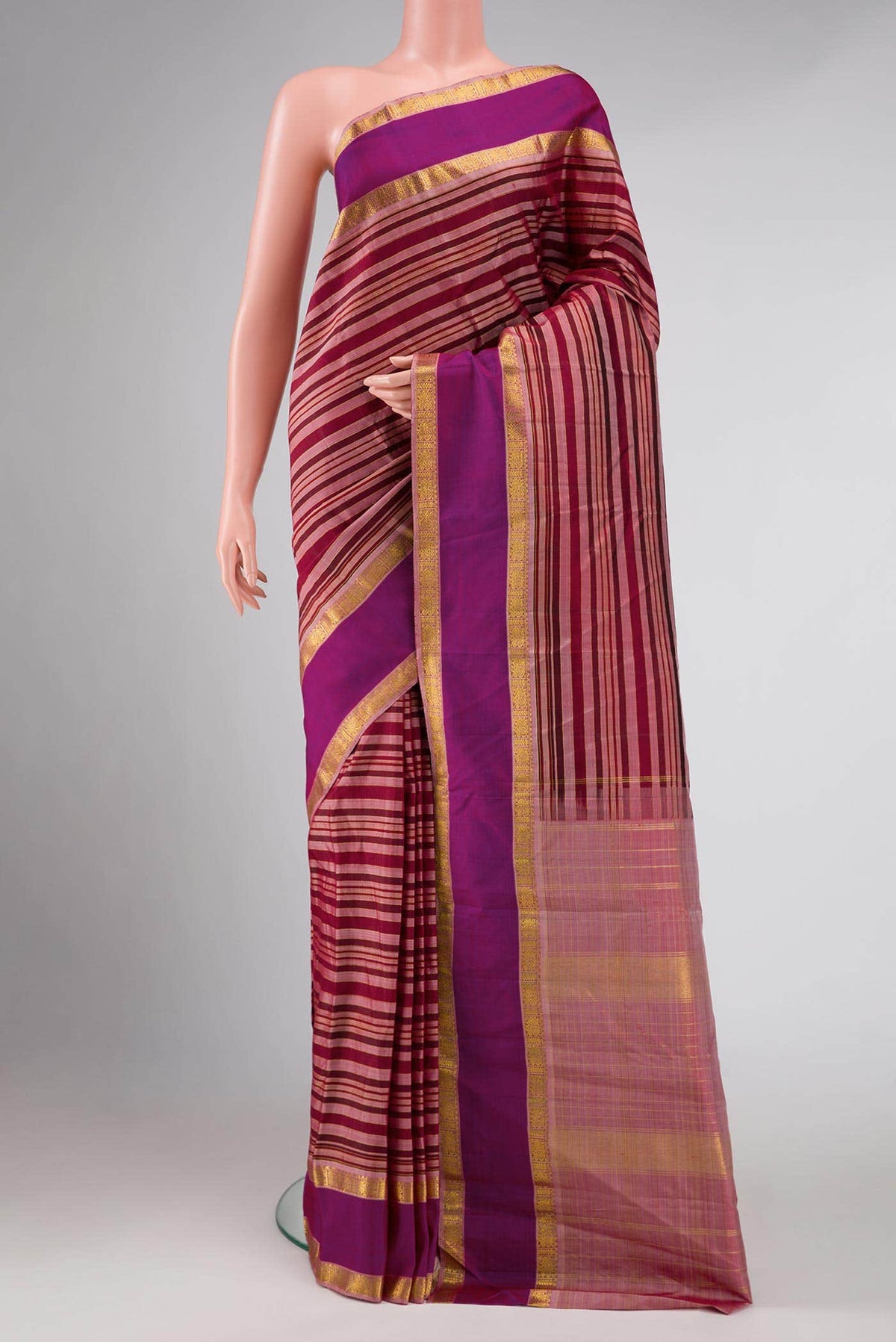 Multi Color Kanjivaram Silk Saree