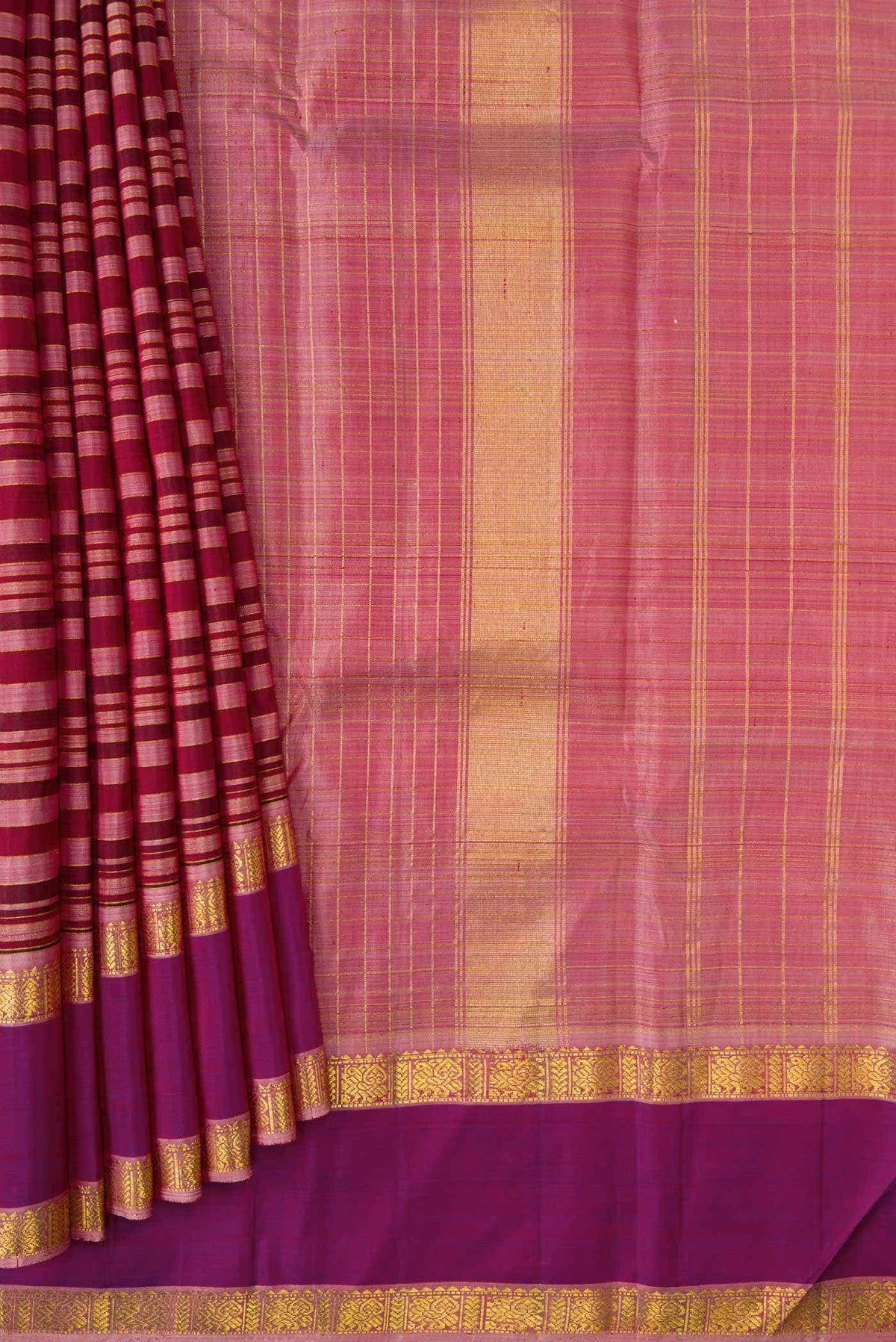 Multi Color Kanjivaram Silk Saree
