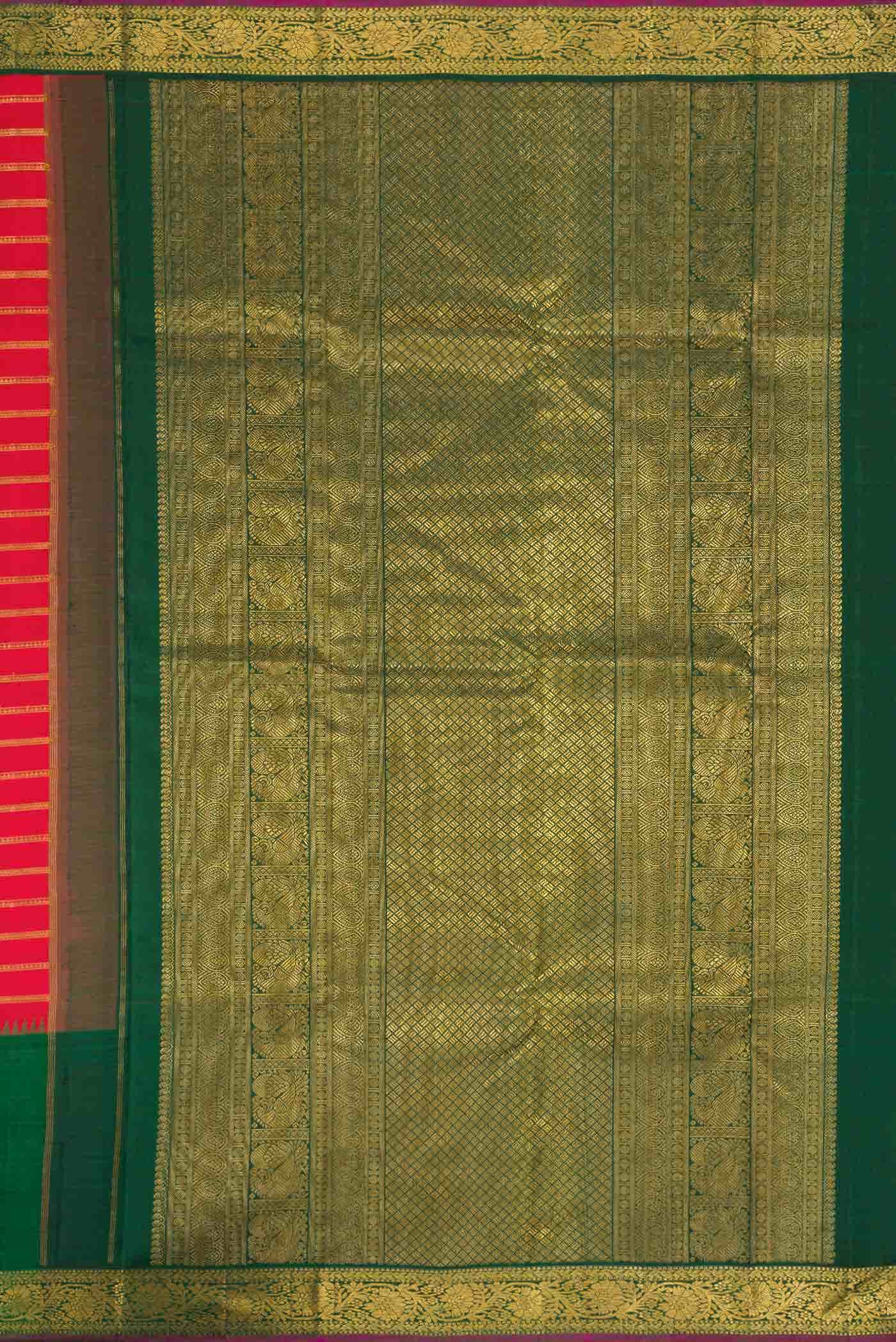 Pure Silk Pure Zari Maroon Kanchipuram Saree