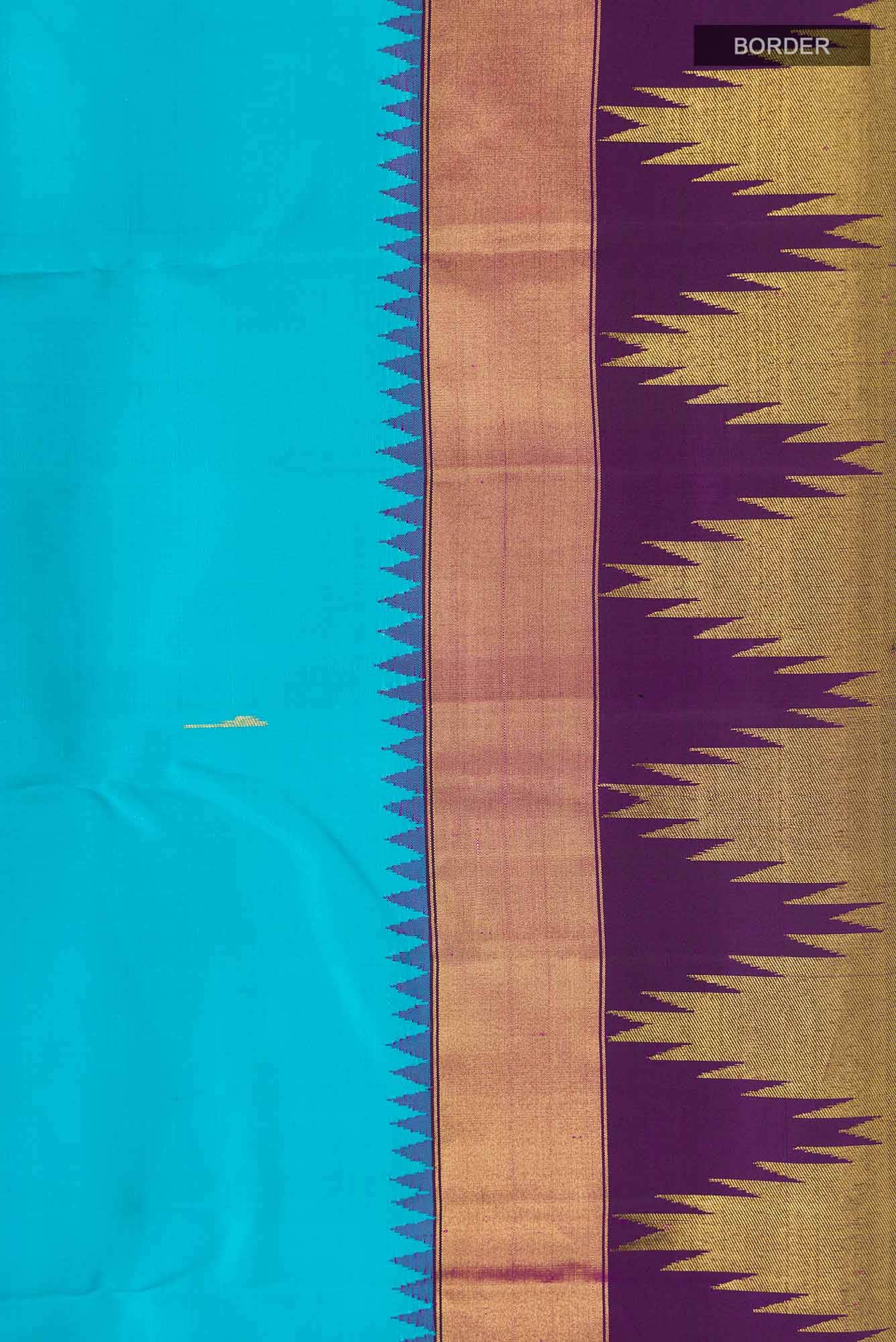 Blue Kanchipuram Silk Saree