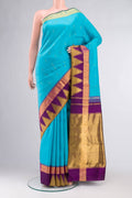 Blue Kanchipuram Silk Saree