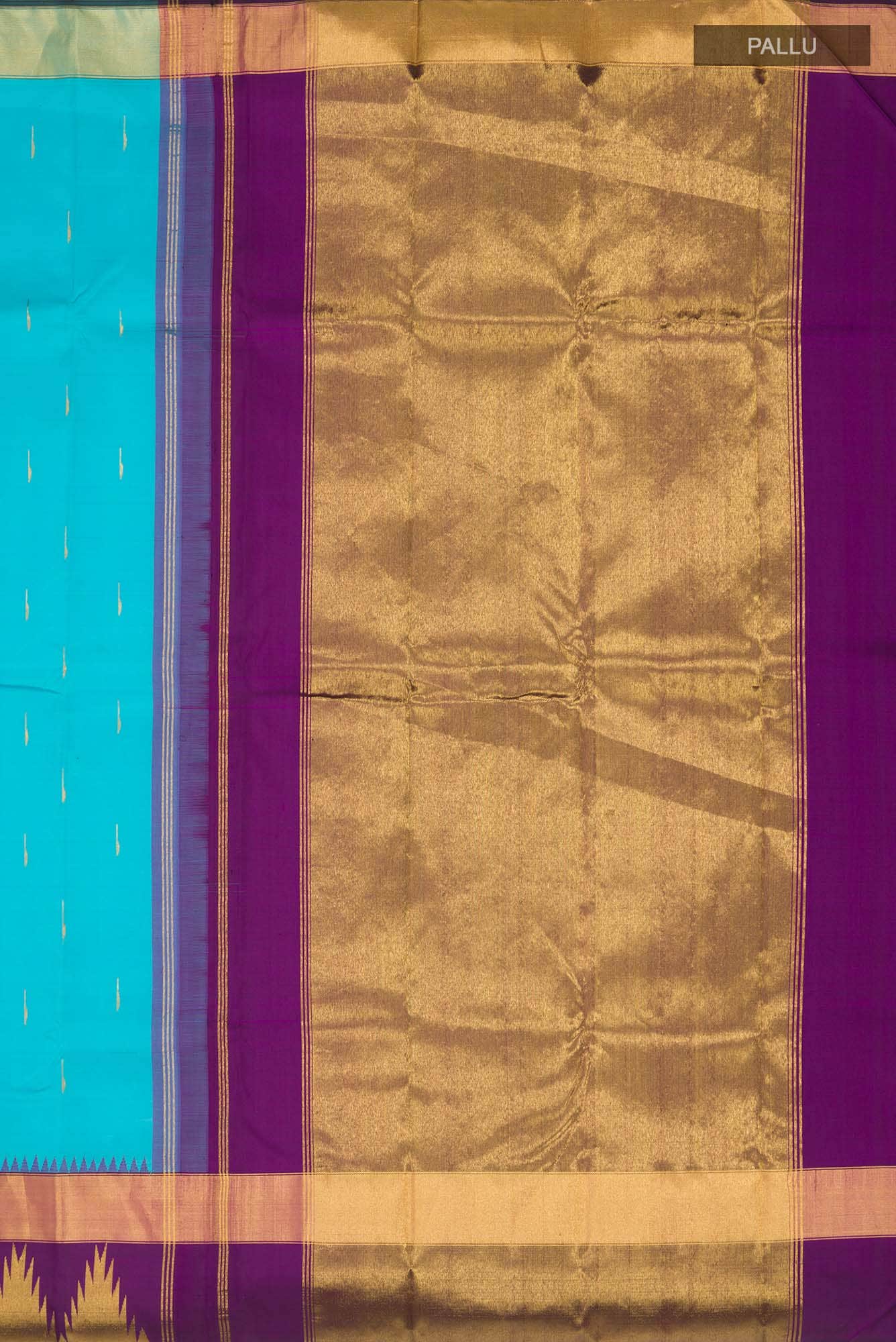 Blue Kanchipuram Silk Saree
