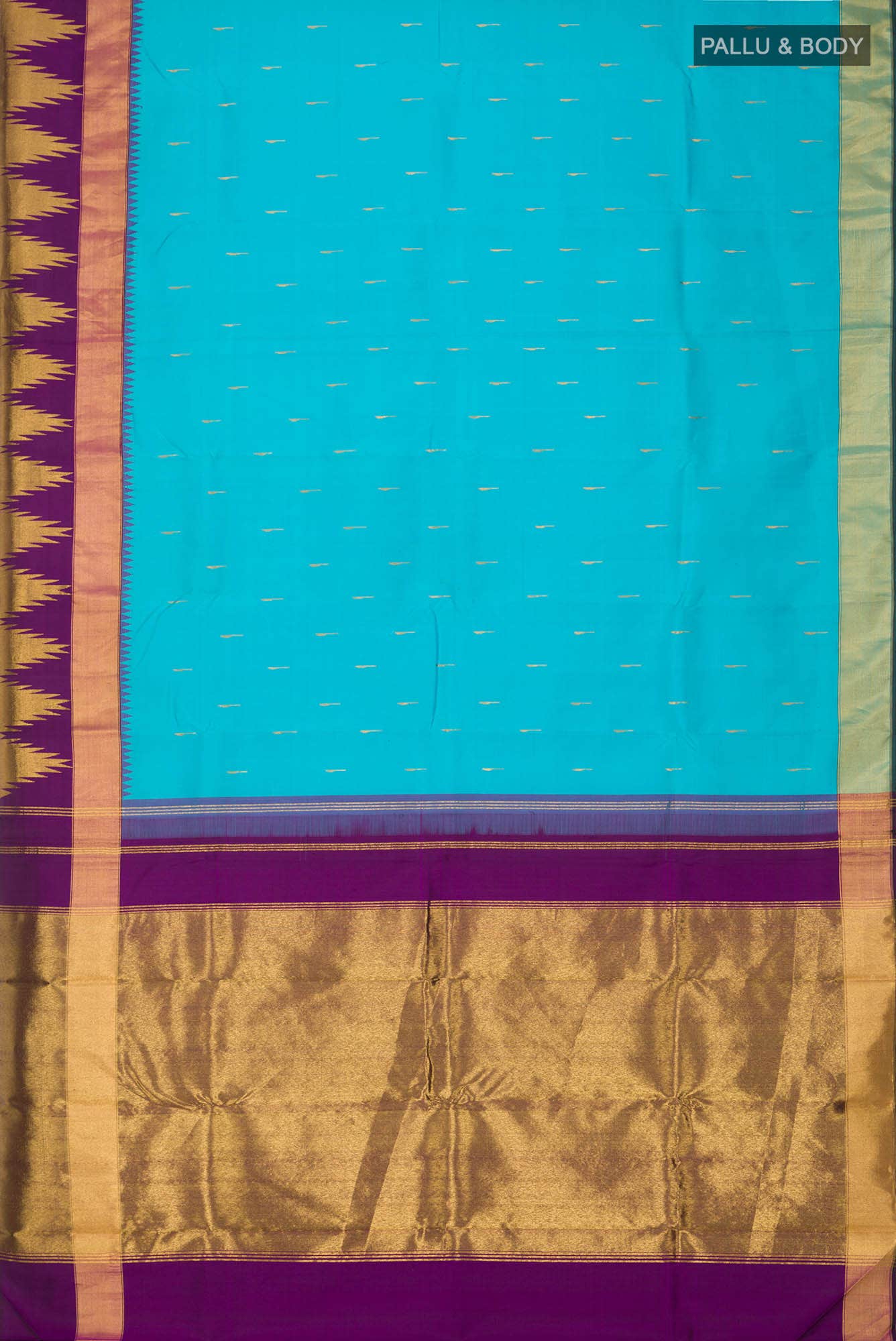 Blue Kanchipuram Silk Saree