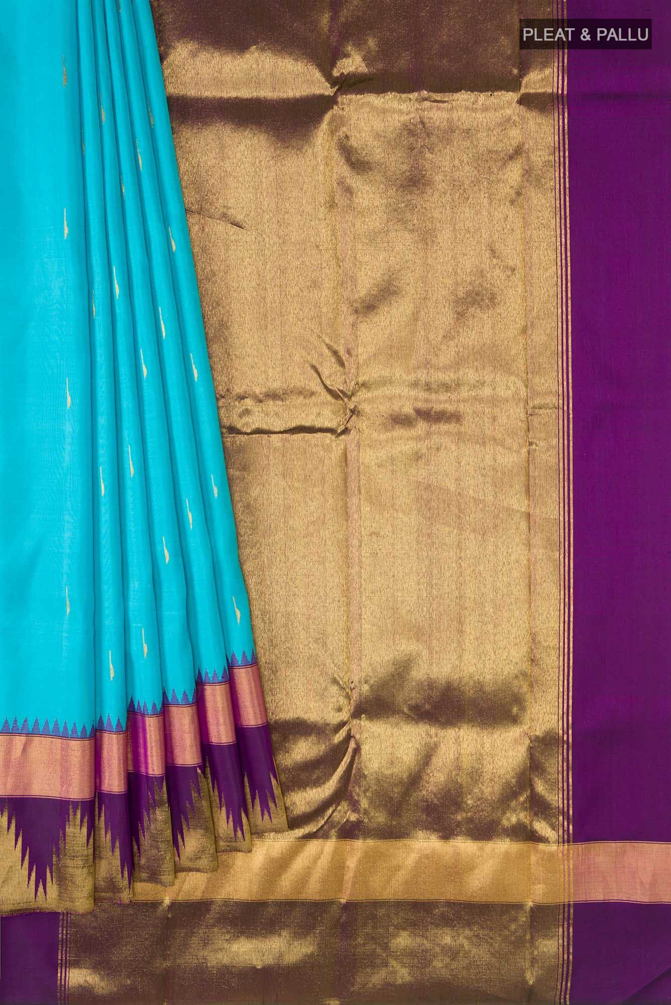Blue Kanchipuram Silk Saree