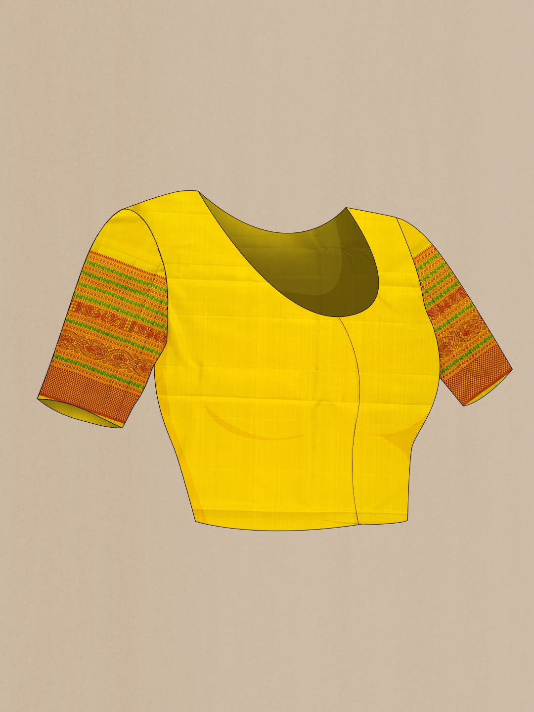 Brown Kanchipuram Silk Saree