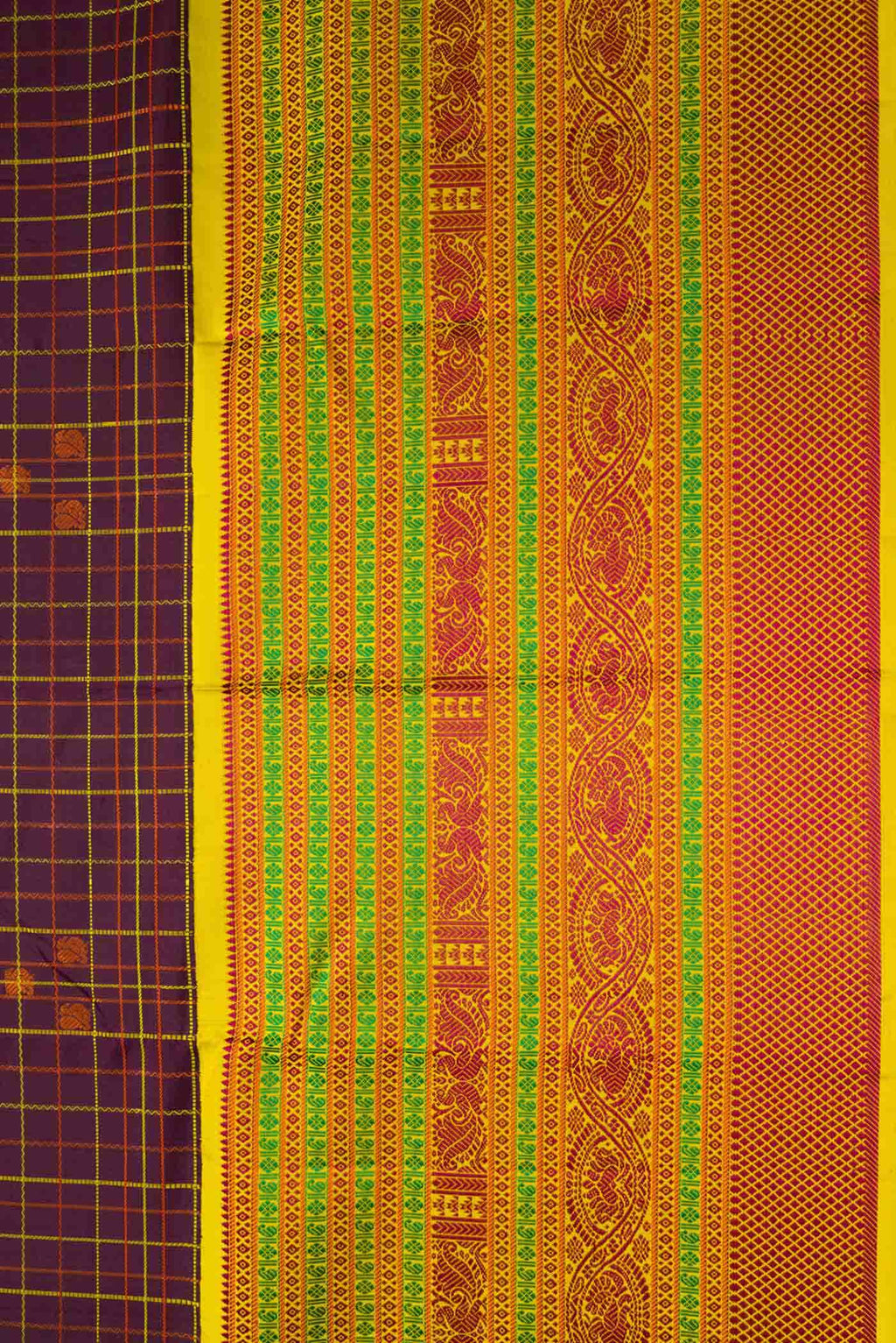 Brown Kanchipuram Silk Saree