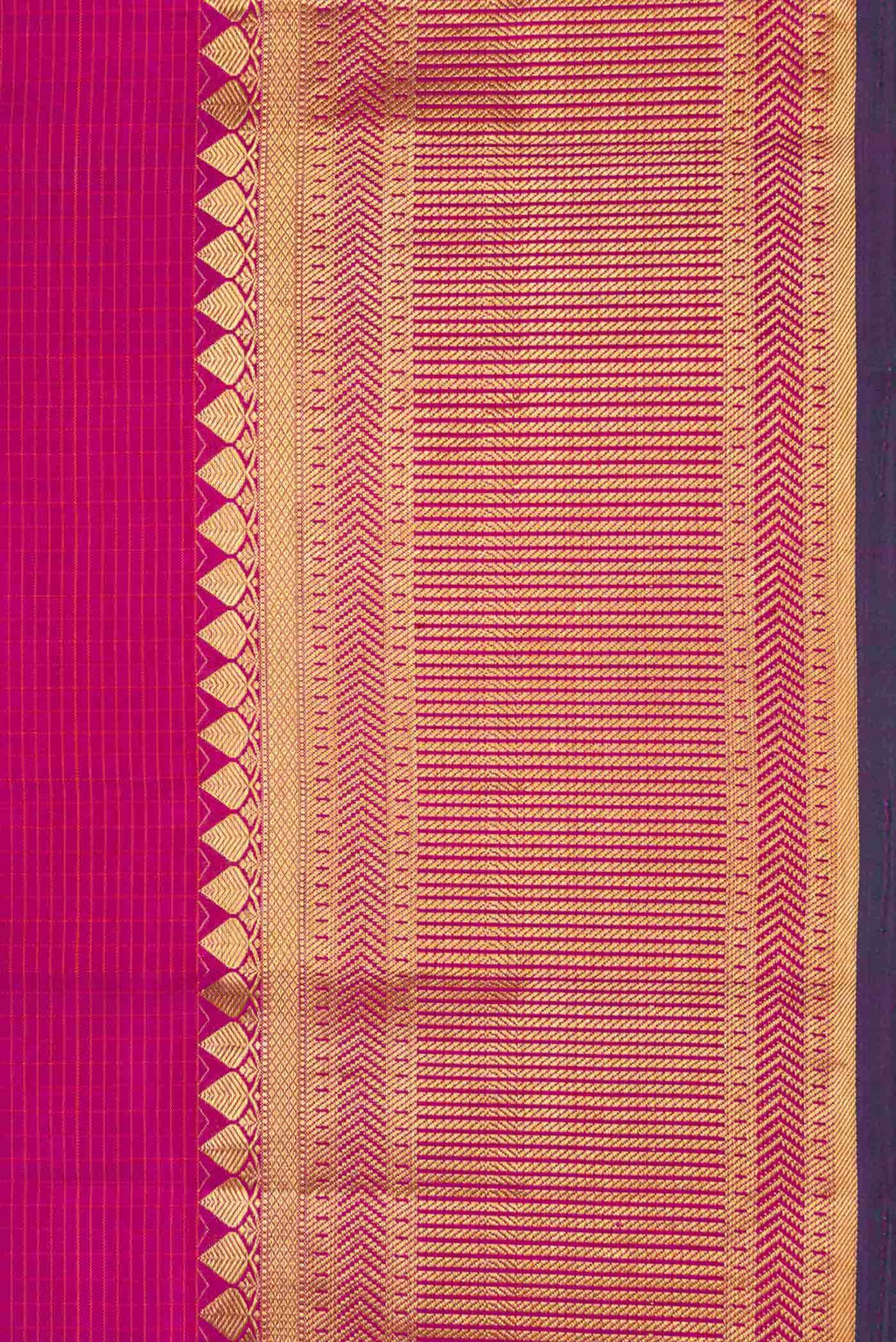 Magenta Kanchipuram Silk Saree